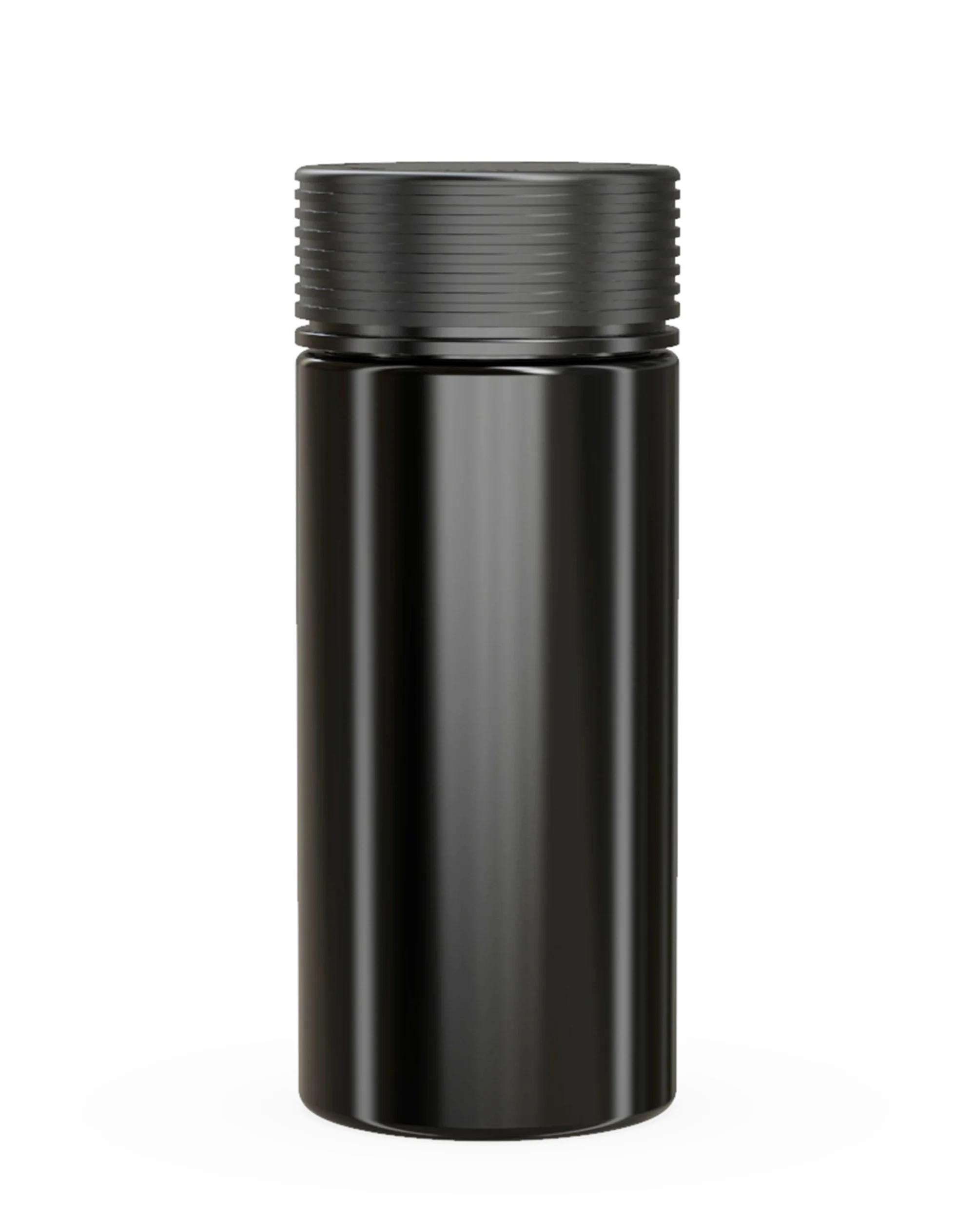 CHUBBY GORILLA | Child Resistant Black Plastic Spiral Jar w/ Black Cap | 55mm - 8oz - 200 Count
