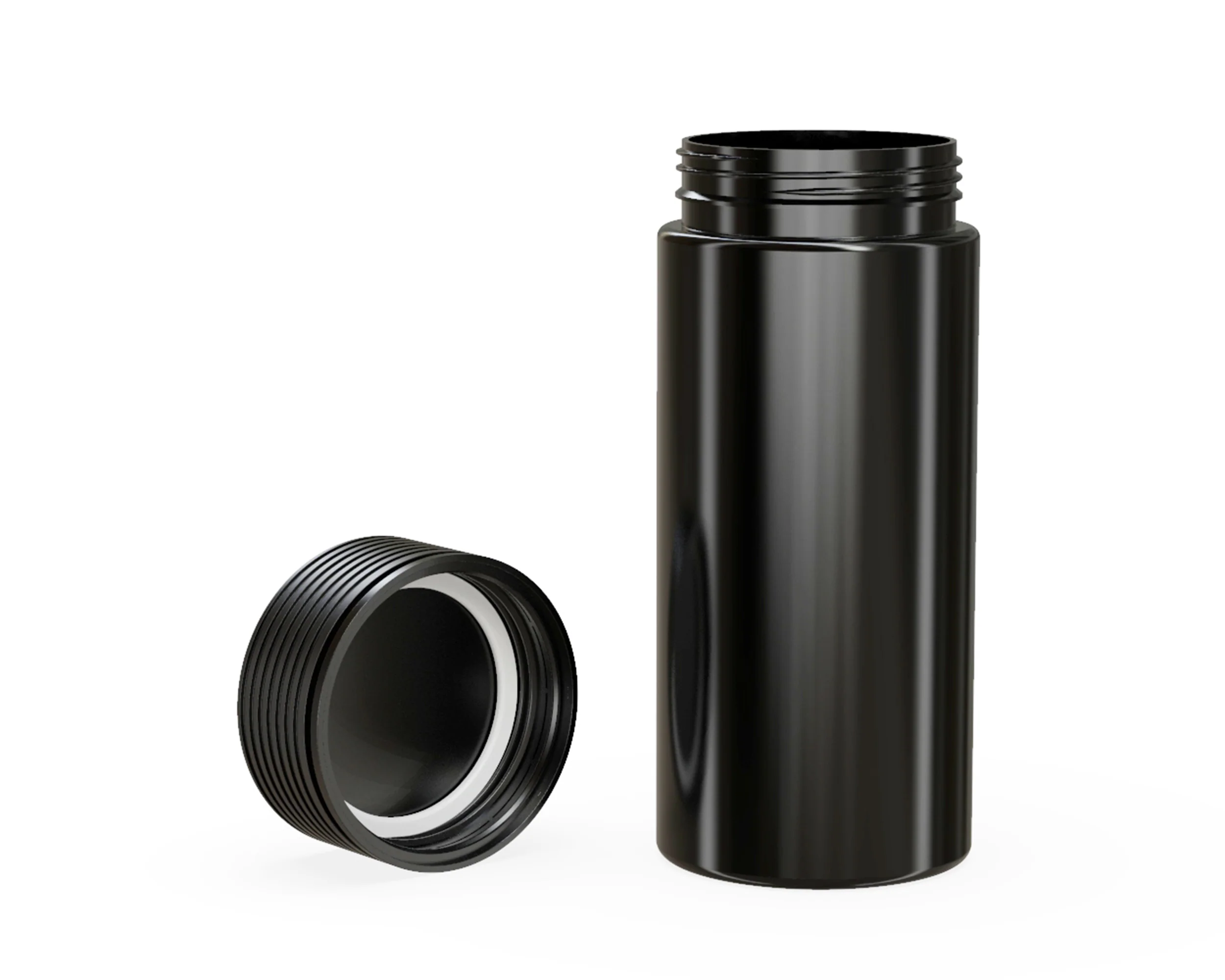 CHUBBY GORILLA | Child Resistant Black Plastic Spiral Jar w/ Black Cap | 55mm - 8oz - 200 Count - Image 4