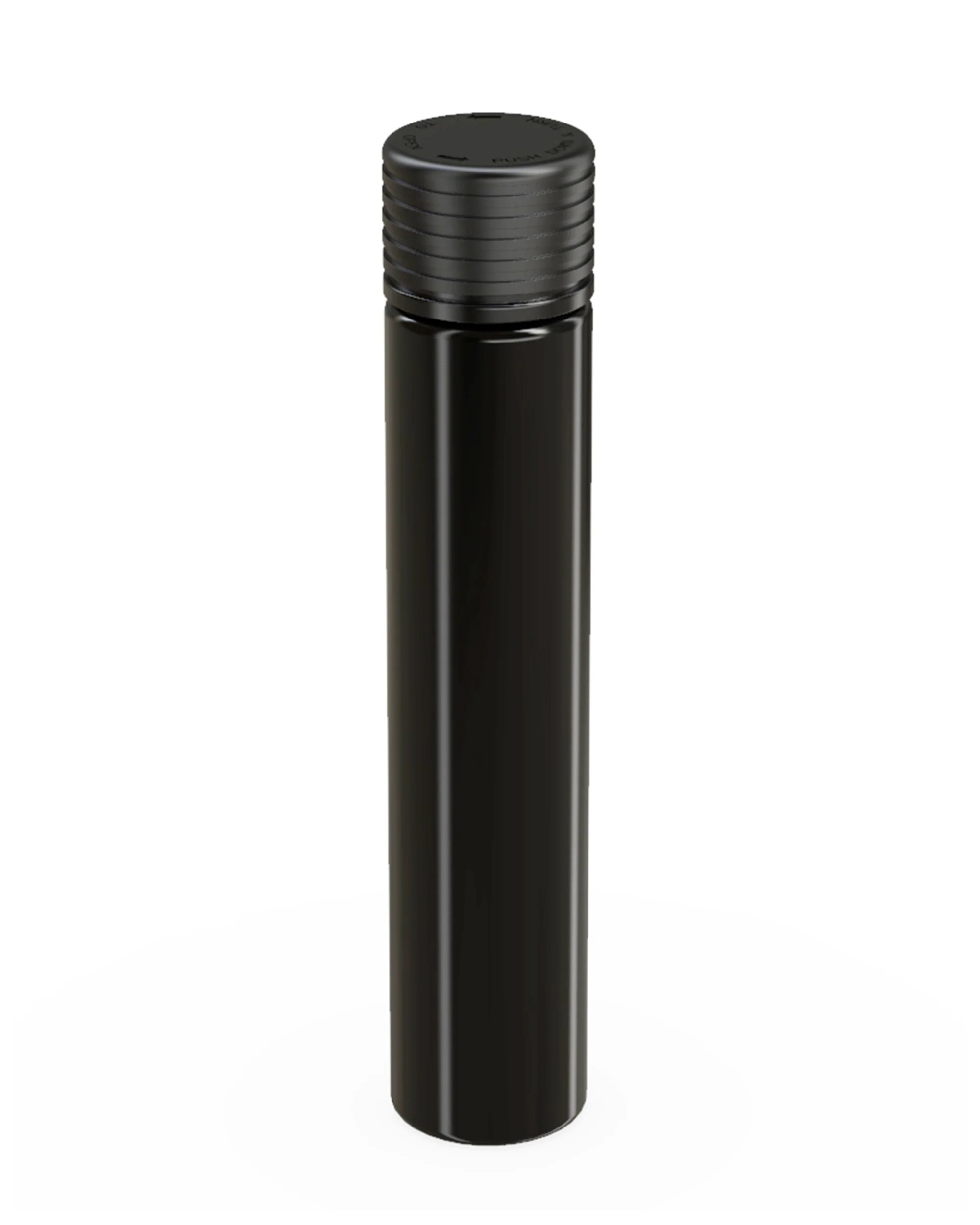 CHUBBY GORILLA | Child Resistant Black Plastic Spiral Pre-Roll Tubes w/ Black Cap | 25mm - 115mm - 200 Count - Image 2