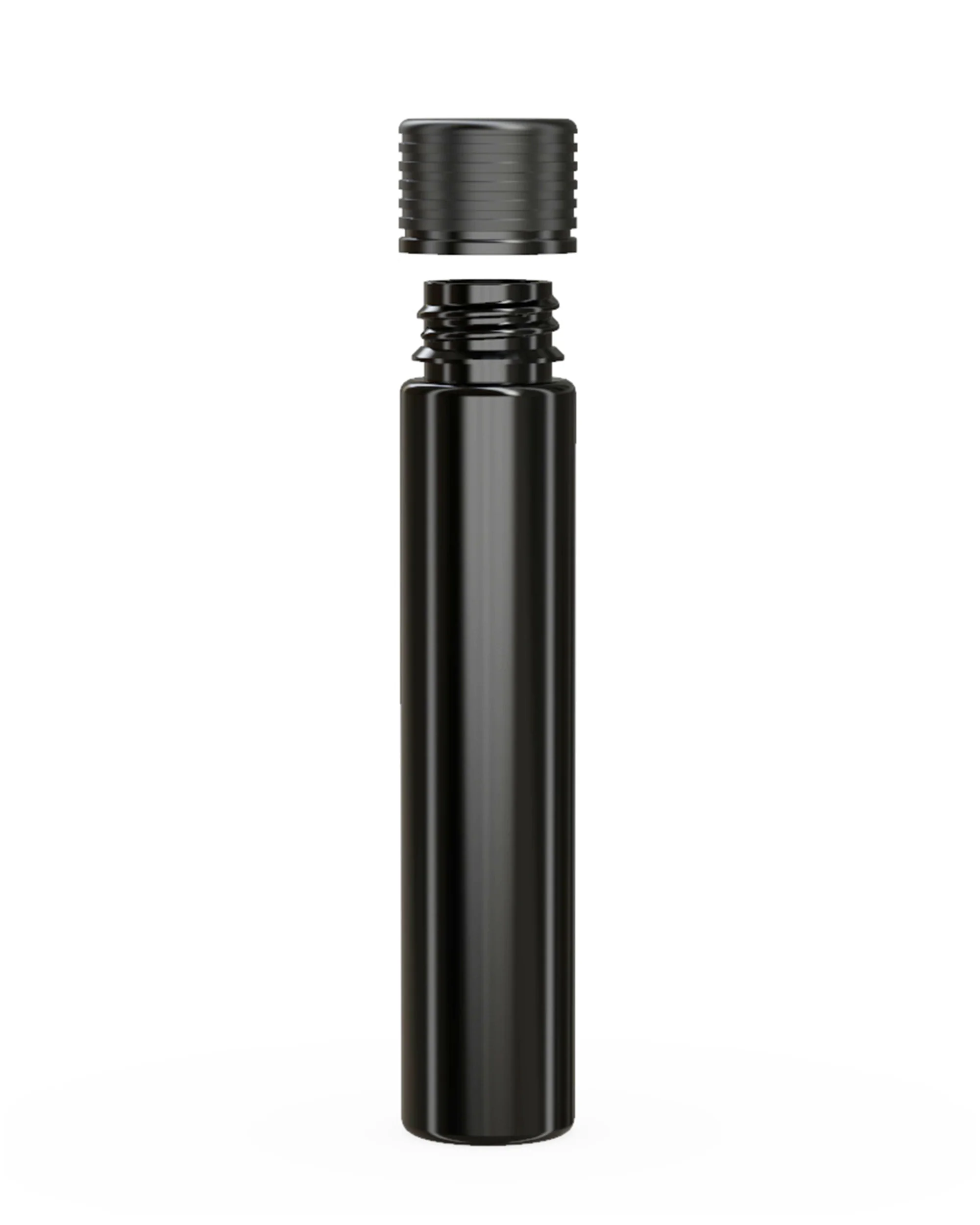 CHUBBY GORILLA | Child Resistant Black Plastic Spiral Pre-Roll Tubes w/ Black Cap | 25mm - 115mm - 200 Count - Image 3