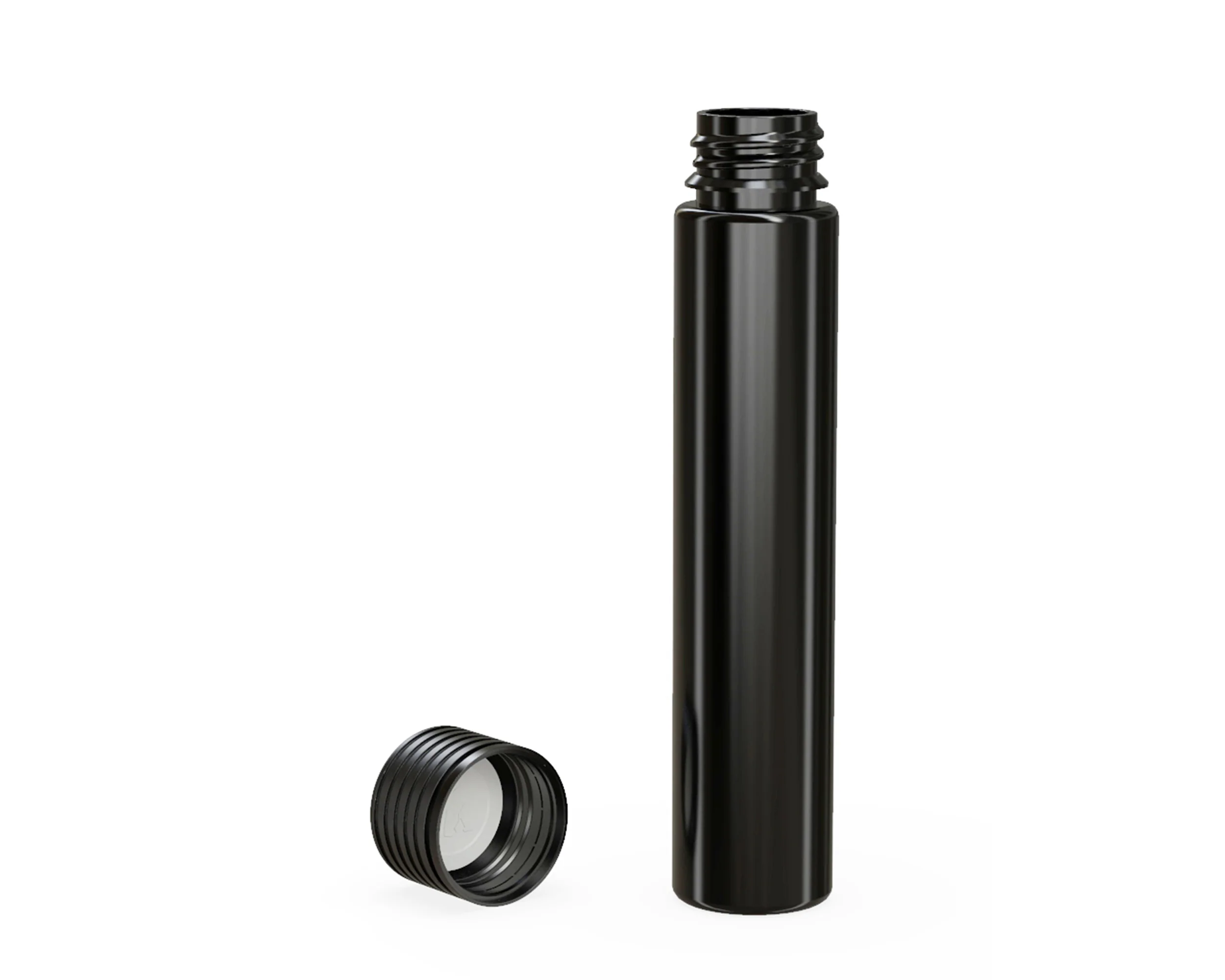 CHUBBY GORILLA | Child Resistant Black Plastic Spiral Pre-Roll Tubes w/ Black Cap | 25mm - 115mm - 200 Count - Image 4