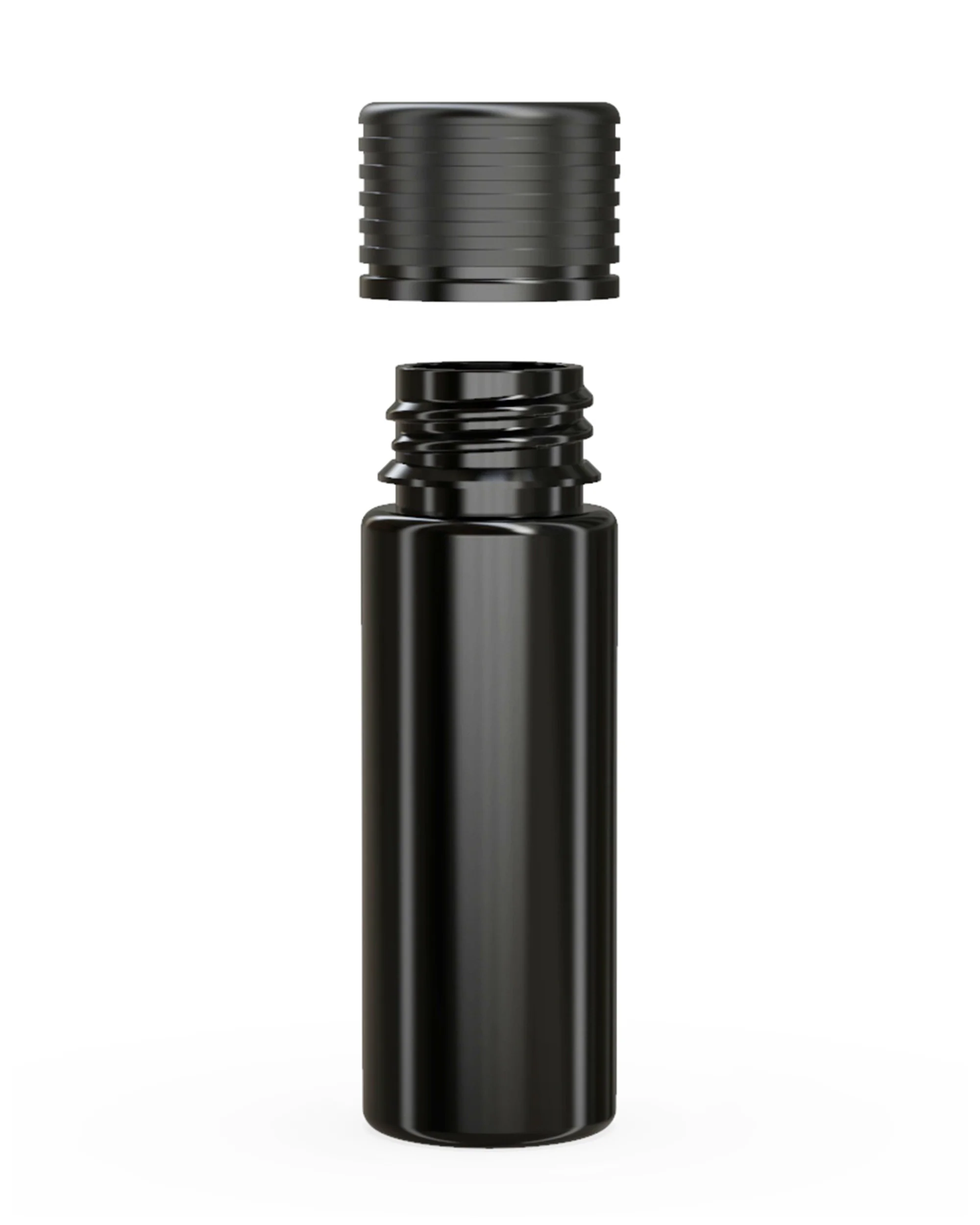 CHUBBY GORILLA | Child Resistant Black Plastic Spiral Pre-Roll Tubes w/ Black Cap | 25mm - 65mm - 400 Count - Image 3