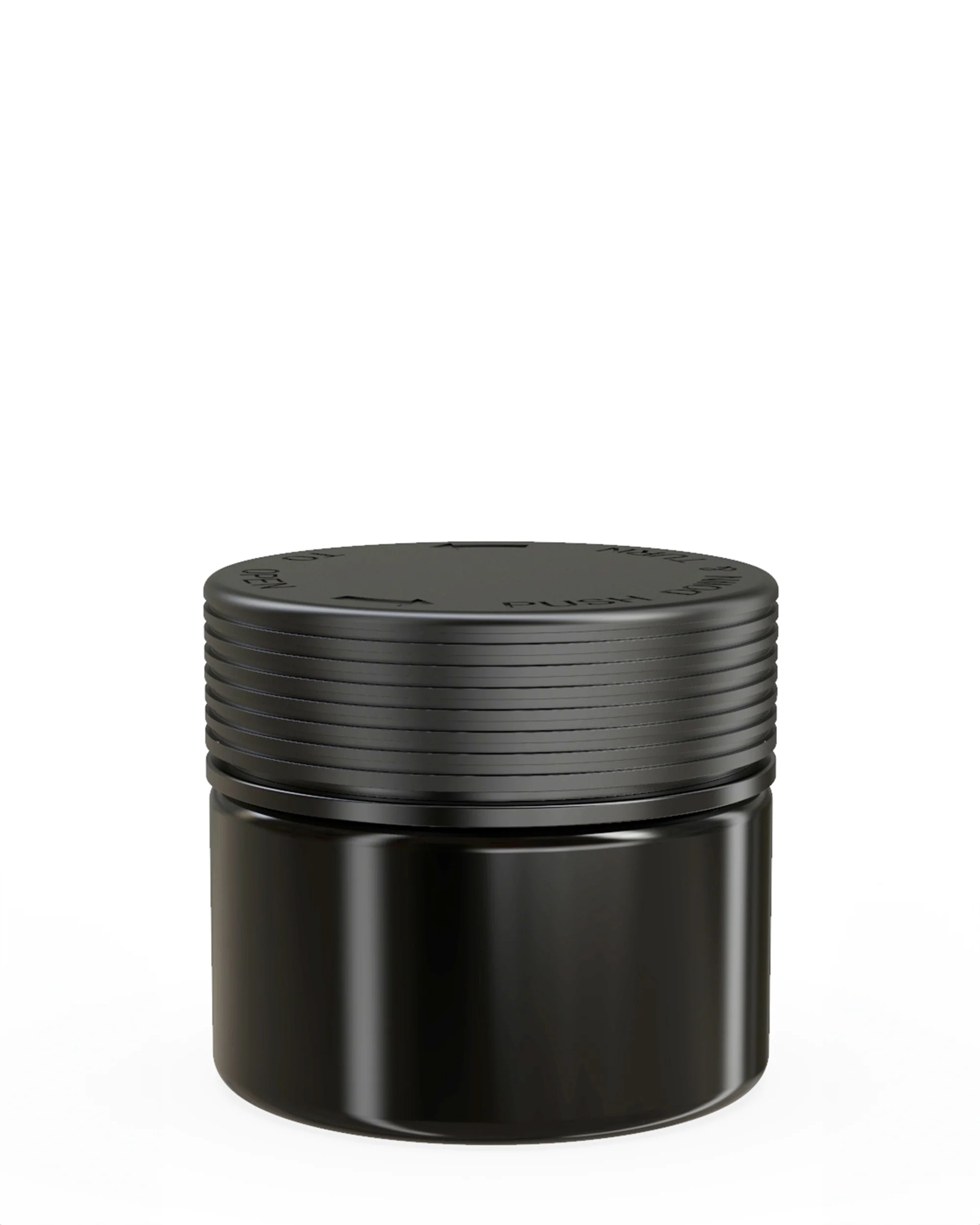 CHUBBY GORILLA | Child Resistant Black Plastic Spiral XL Jar w/ Black Cap | 92.5mm - 10oz - 80 Count - Image 2