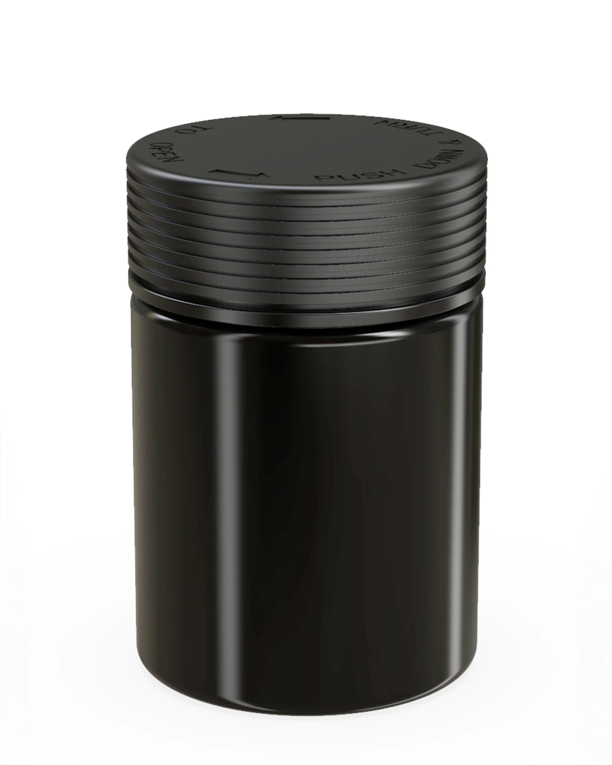 CHUBBY GORILLA | Child Resistant Black Plastic Spiral XL Jar w/ Black Cap | 92.5mm - 21.5oz - 40 Count - Image 2