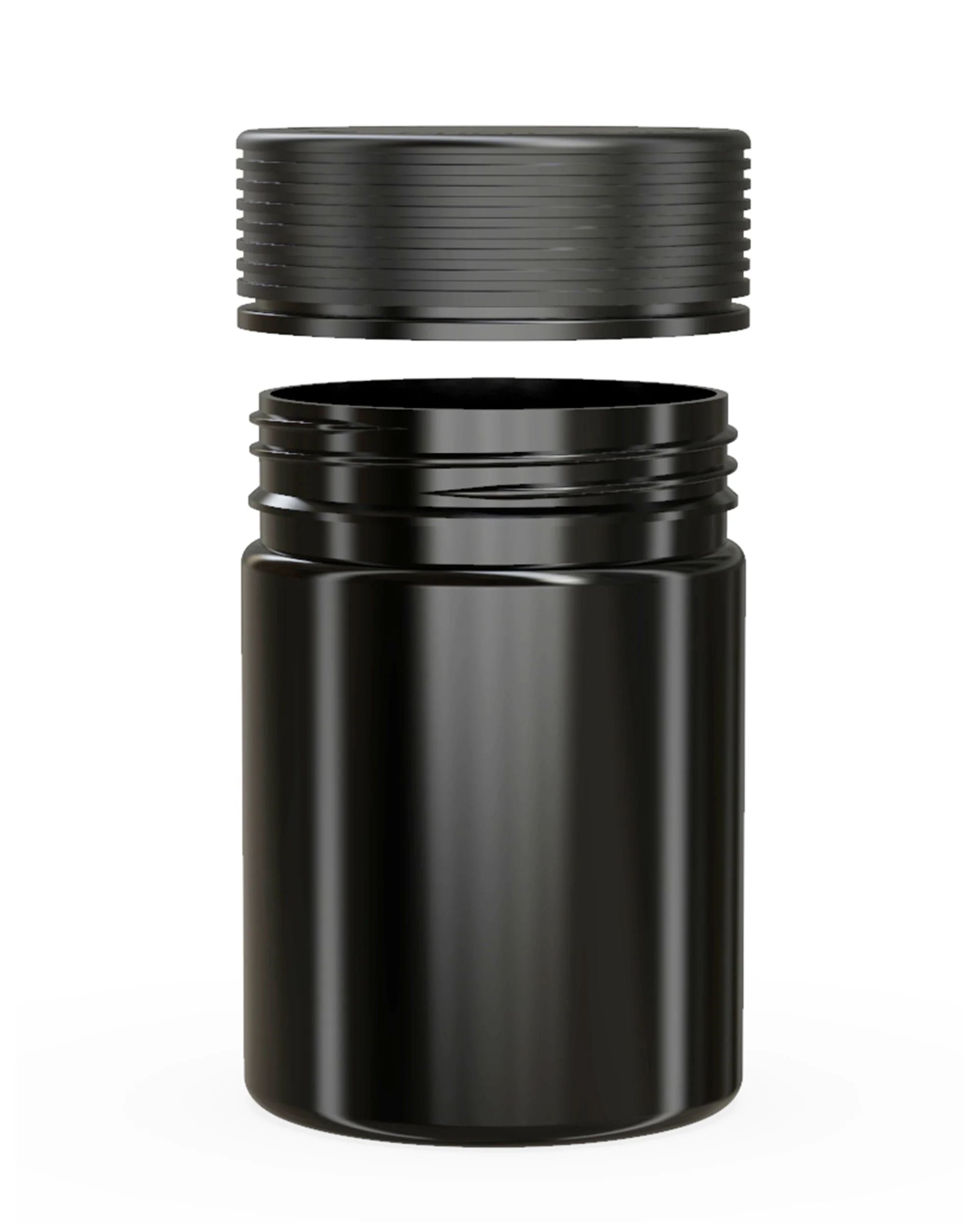 CHUBBY GORILLA | Child Resistant Black Plastic Spiral XL Jar w/ Black Cap | 92.5mm - 21.5oz - 40 Count - Image 3