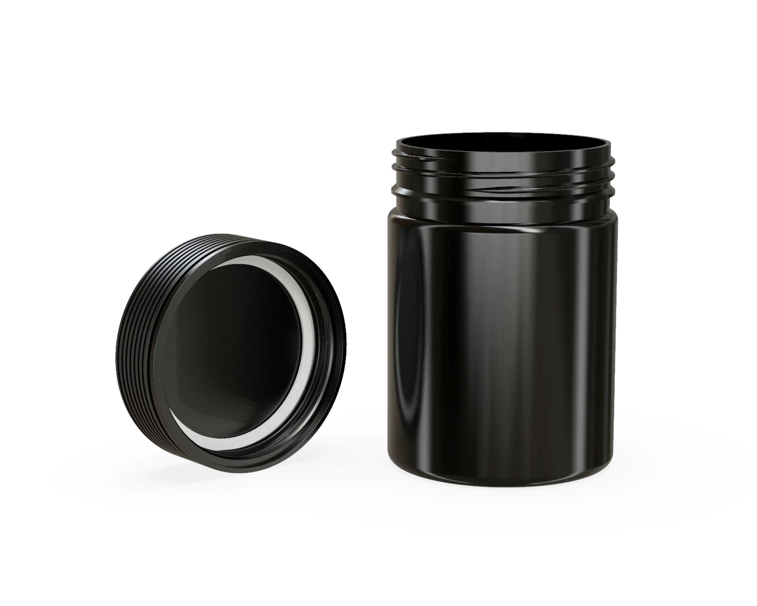 CHUBBY GORILLA | Child Resistant Black Plastic Spiral XL Jar w/ Black Cap | 92.5mm - 21.5oz - 40 Count - Image 4