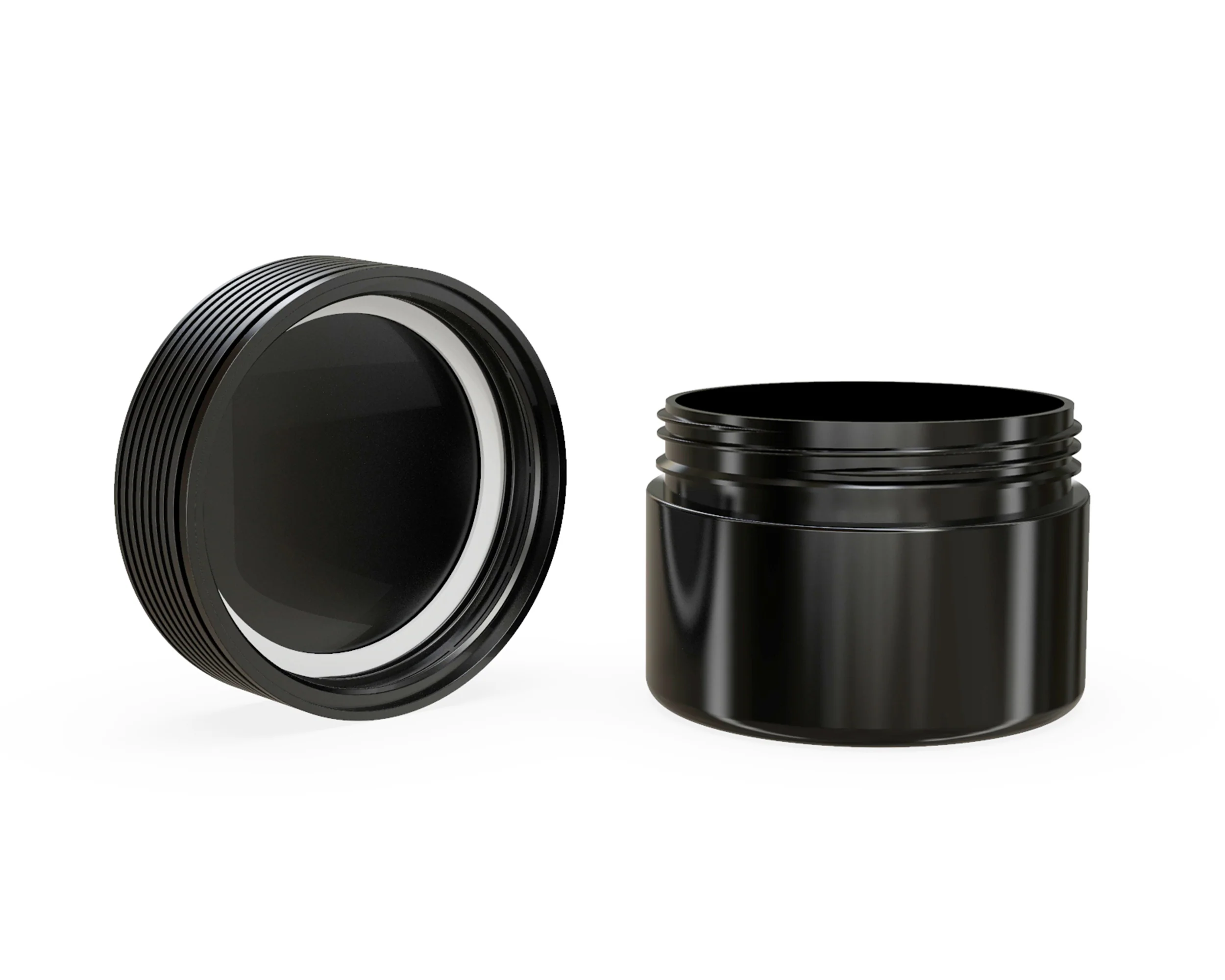 CHUBBY GORILLA | Child Resistant Black Plastic Spiral XL Jar w/ Black Cap | 92.5mm - 7.5oz - 100 Count - Image 4
