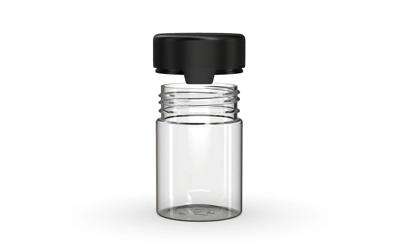 CHUBBY GORILLA | Child Resistant Clear Plastic Aviator Container w/ Black Cap | 120mL - 4oz - 400 Count - Image 3