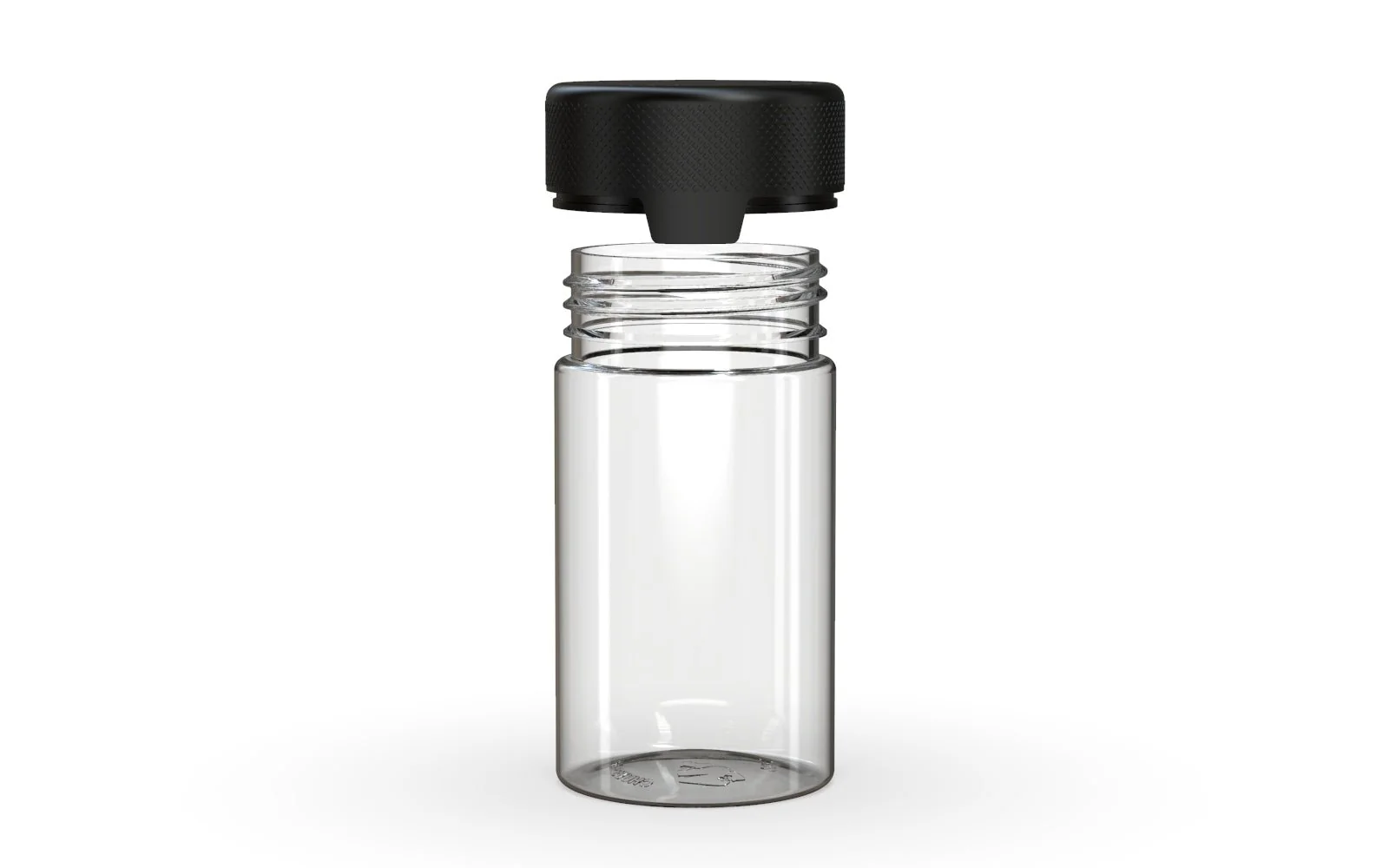 CHUBBY GORILLA | Child Resistant Clear Plastic Aviator Container w/ Black Cap | 150mL - 5oz - 300 Count - Image 3