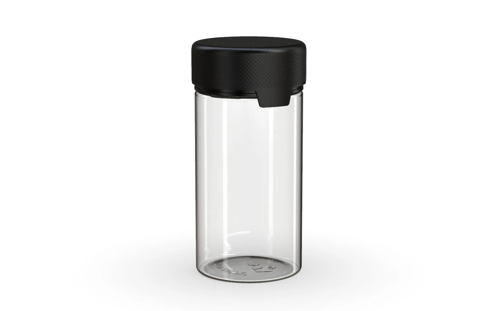 CHUBBY GORILLA | Child Resistant Clear Plastic Aviator Container w/ Black Cap | 180mL - 6oz - 300 Count - Image 2