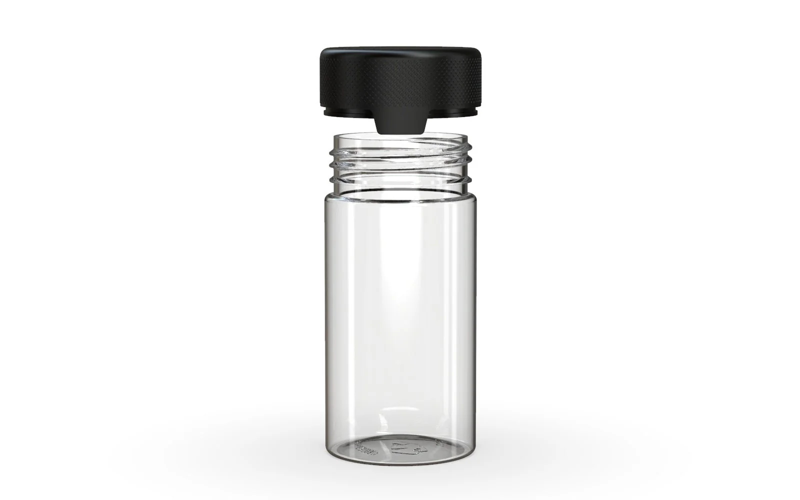 CHUBBY GORILLA | Child Resistant Clear Plastic Aviator Container w/ Black Cap | 180mL - 6oz - 300 Count - Image 3