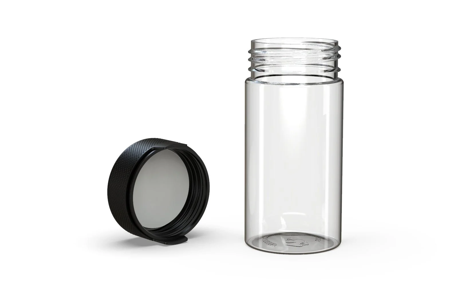 CHUBBY GORILLA | Child Resistant Clear Plastic Aviator Container w/ Black Cap | 180mL - 6oz - 300 Count - Image 4