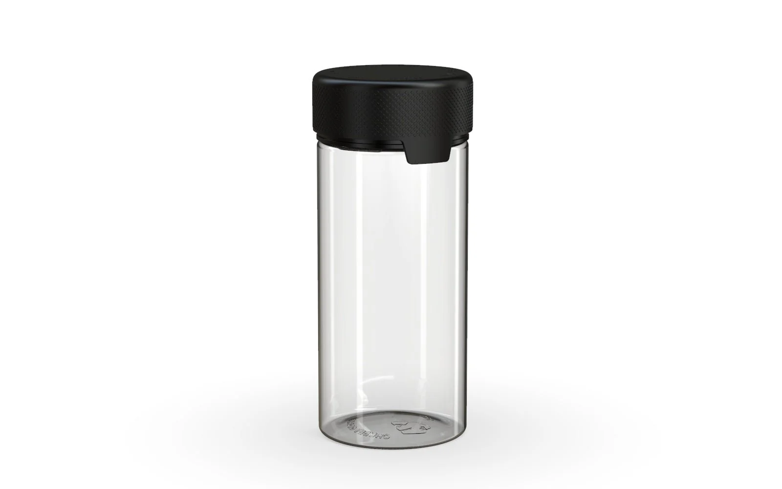 CHUBBY GORILLA | Child Resistant Clear Plastic Aviator Container w/ Black Cap | 240mL - 8oz - 200 Count - Image 2