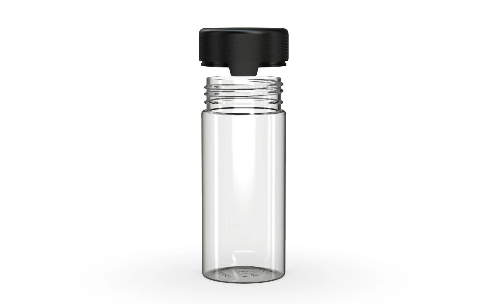CHUBBY GORILLA | Child Resistant Clear Plastic Aviator Container w/ Black Cap | 240mL - 8oz - 200 Count - Image 3