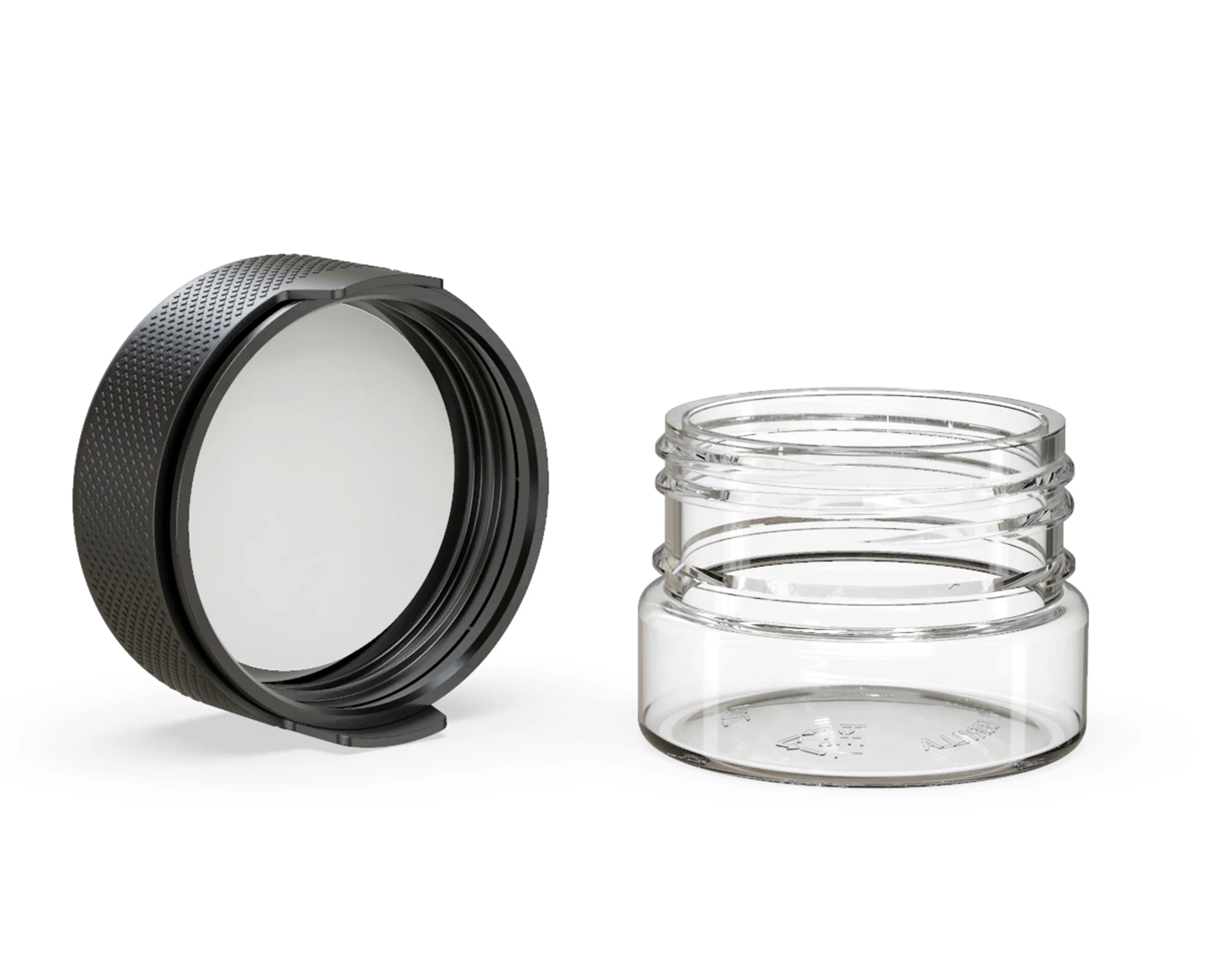 CHUBBY GORILLA | Child Resistant Clear Plastic Aviator Container w/ Black Cap | 30mL - 1oz - 500 Count - Image 4