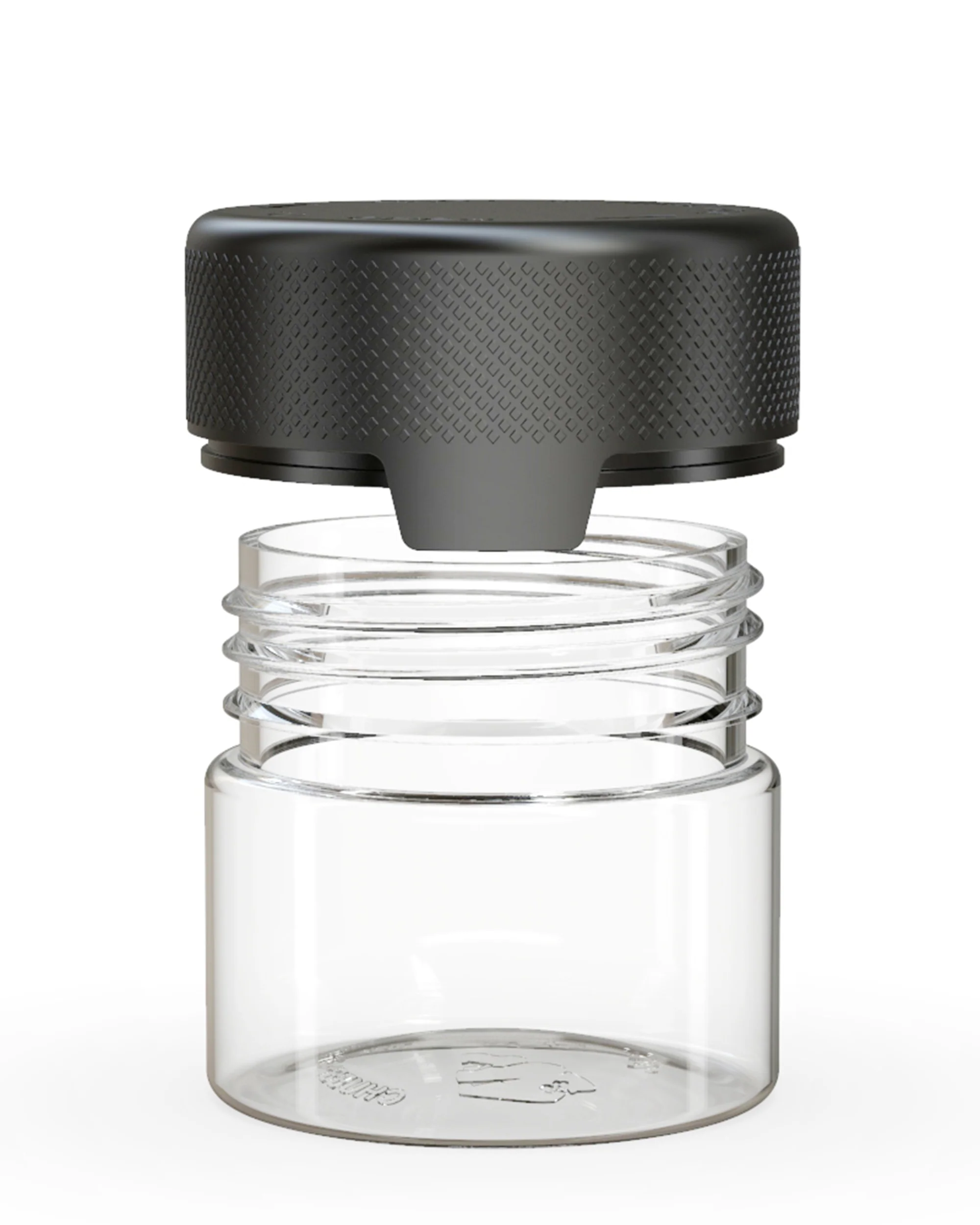 CHUBBY GORILLA | Child Resistant Clear Plastic Aviator Container w/ Black Cap | 60mL - 2oz - 500 Count - Image 3