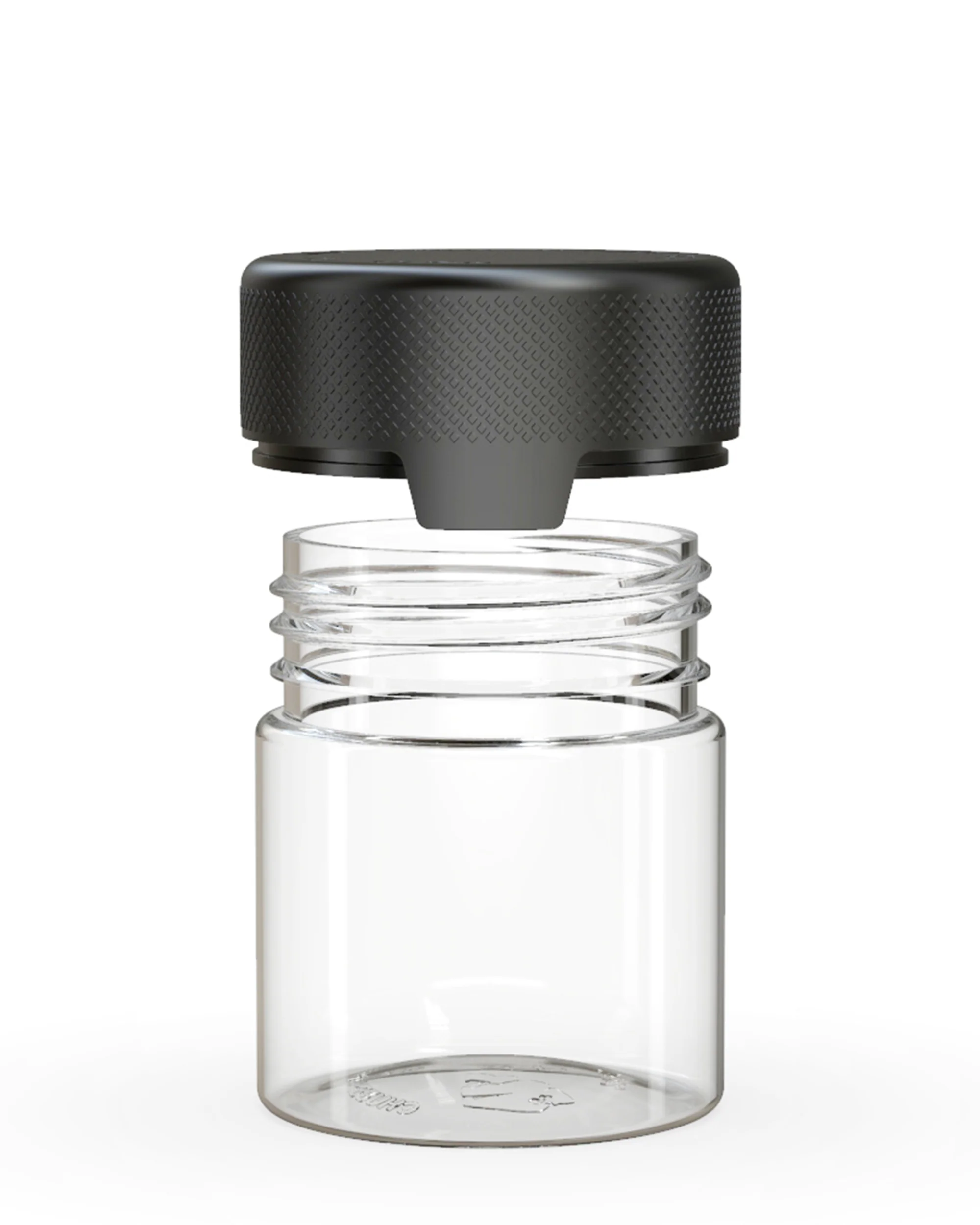 CHUBBY GORILLA | Child Resistant Clear Plastic Aviator Container w/ Black Cap | 90mL - 3oz - 400 Count - Image 3