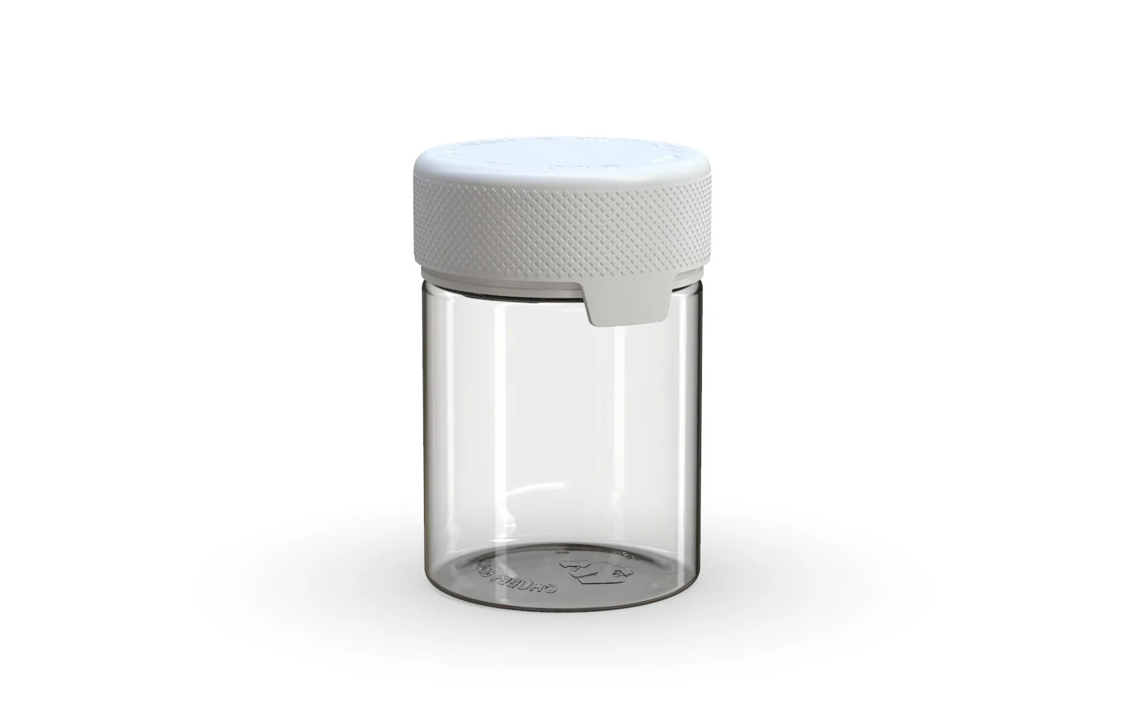 CHUBBY GORILLA | Child Resistant Clear Plastic Aviator Container w/ White Cap | 120mL - 4oz - 400 Count - Image 2