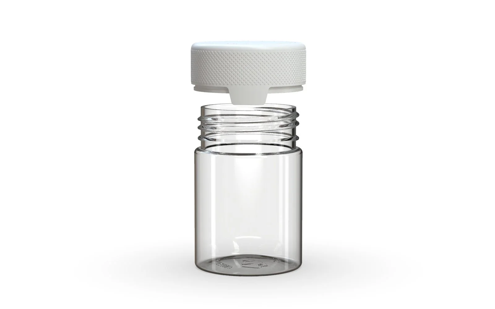 CHUBBY GORILLA | Child Resistant Clear Plastic Aviator Container w/ White Cap | 120mL - 4oz - 400 Count - Image 3
