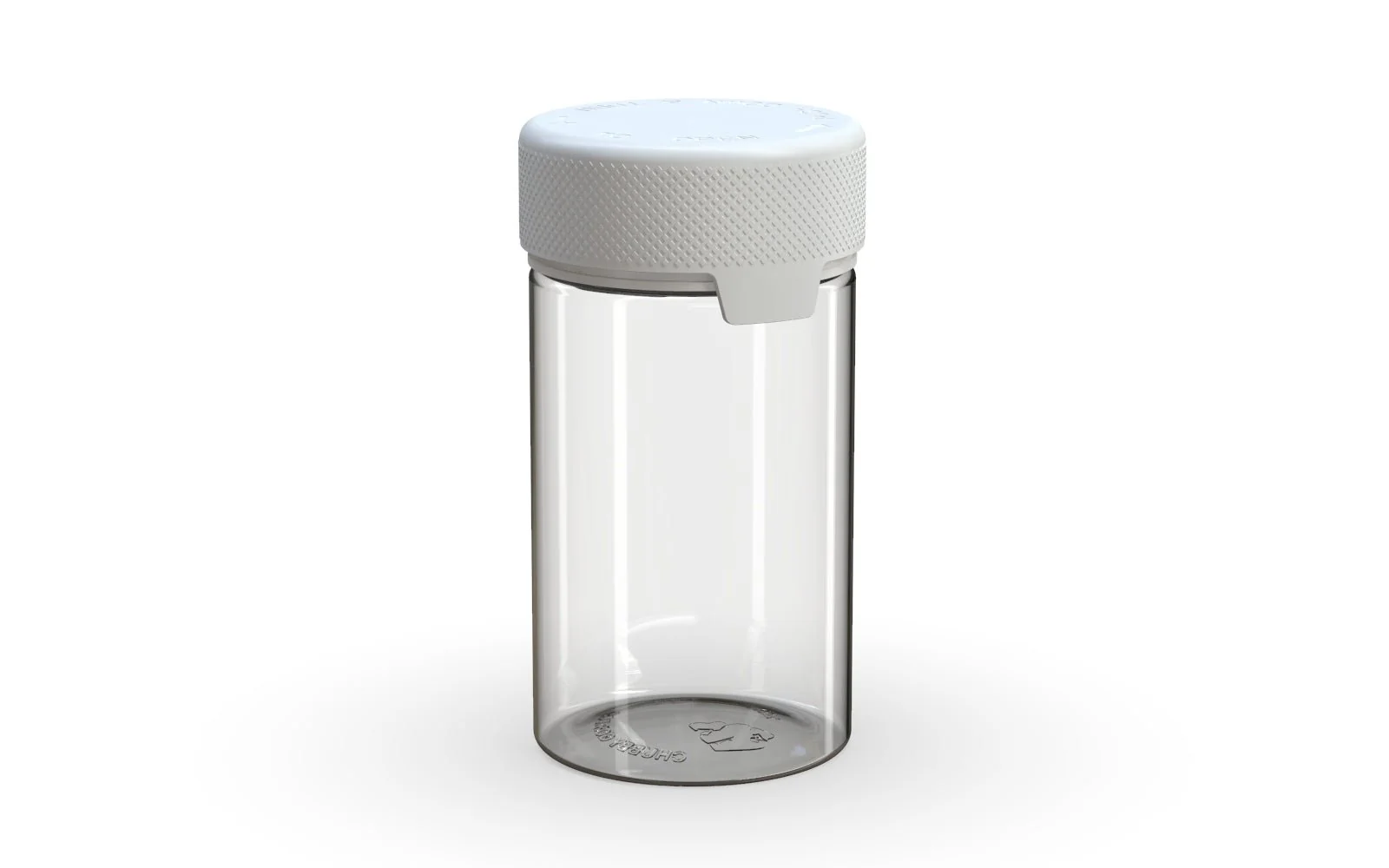 CHUBBY GORILLA | Child Resistant Clear Plastic Aviator Container w/ White Cap | 150mL - 5oz - 300 Count - Image 2