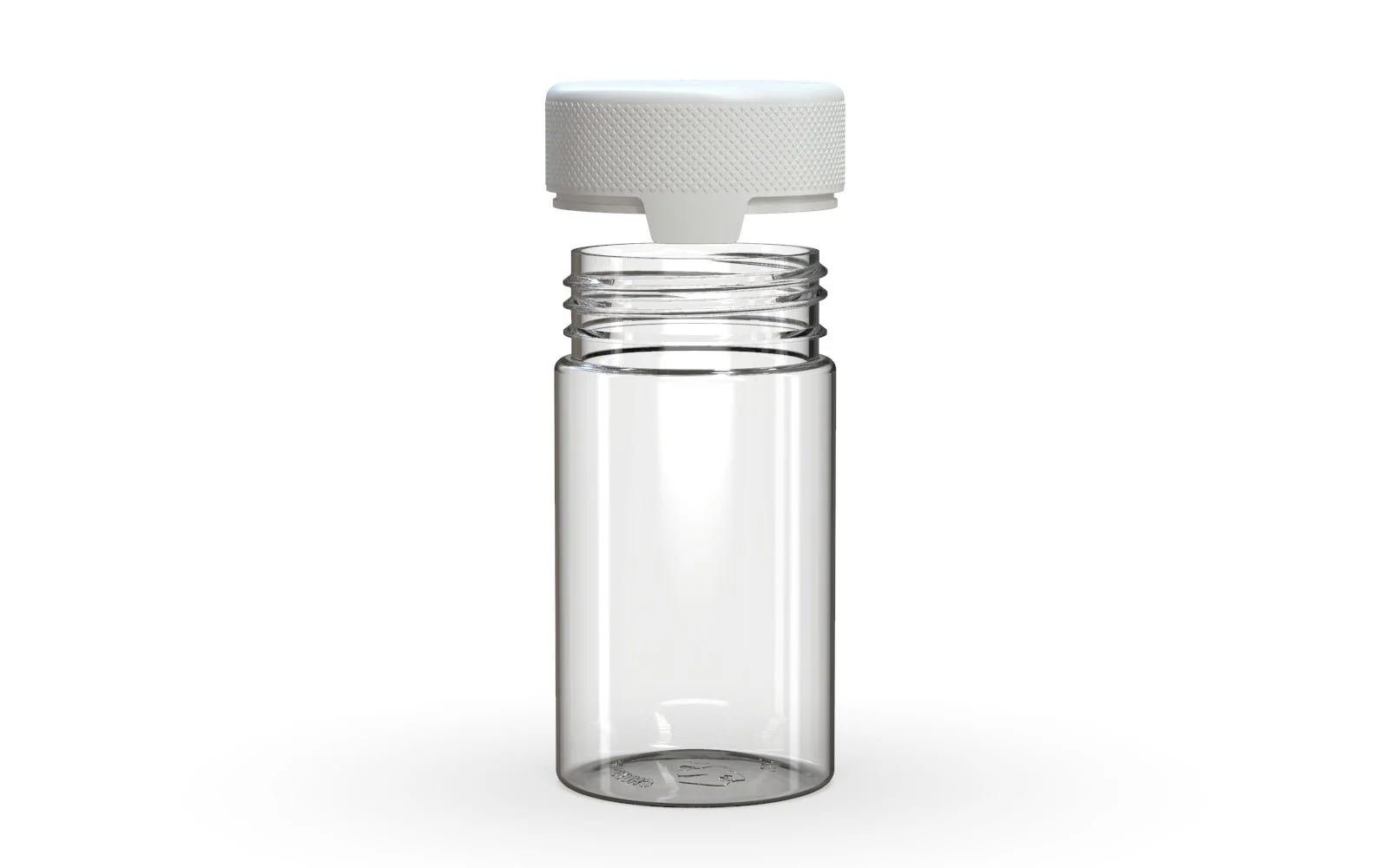 CHUBBY GORILLA | Child Resistant Clear Plastic Aviator Container w/ White Cap | 150mL - 5oz - 300 Count - Image 3