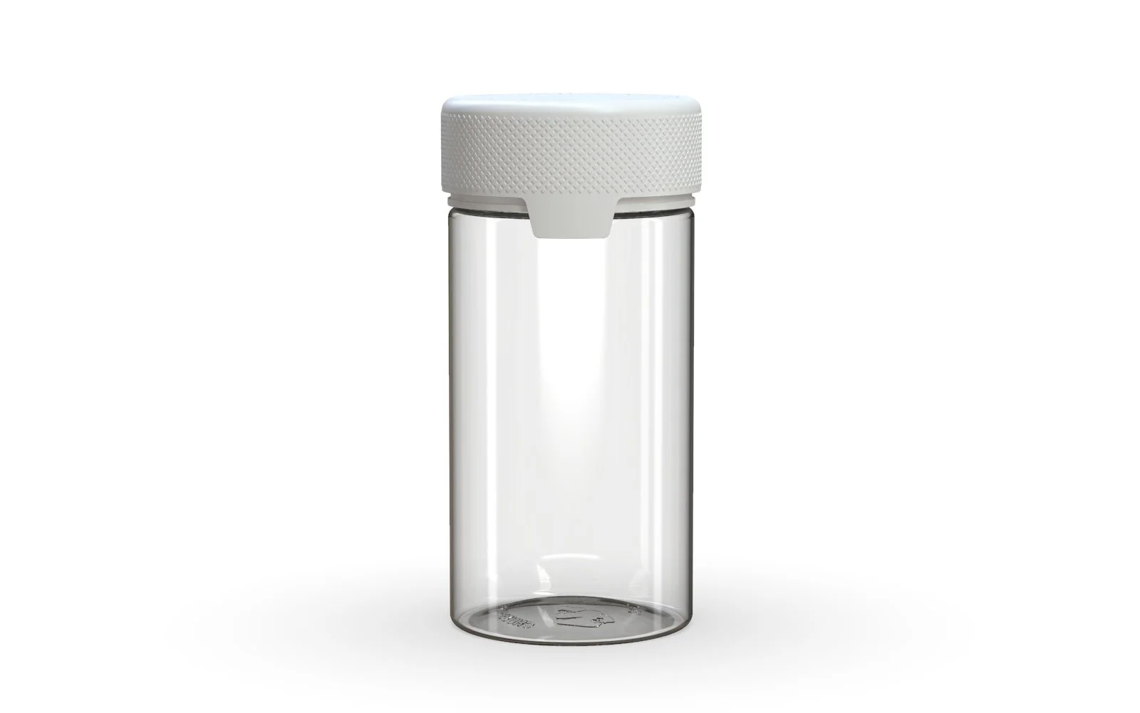 CHUBBY GORILLA | Child Resistant Clear Plastic Aviator Container w/ White Cap | 180mL - 6oz - 300 Count
