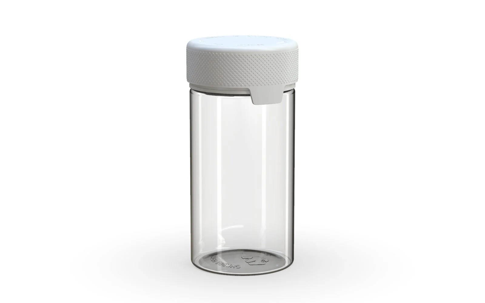 CHUBBY GORILLA | Child Resistant Clear Plastic Aviator Container w/ White Cap | 180mL - 6oz - 300 Count - Image 2