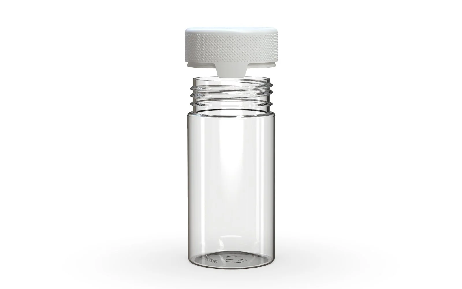 CHUBBY GORILLA | Child Resistant Clear Plastic Aviator Container w/ White Cap | 180mL - 6oz - 300 Count - Image 3