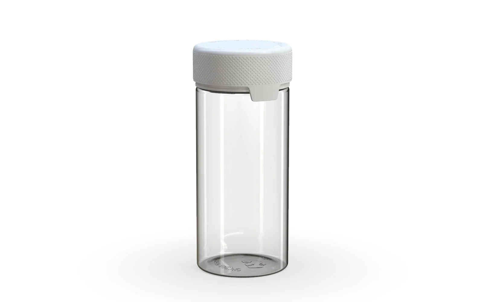 CHUBBY GORILLA | Child Resistant Clear Plastic Aviator Container w/ White Cap | 240mL - 8oz - 200 Count - Image 2