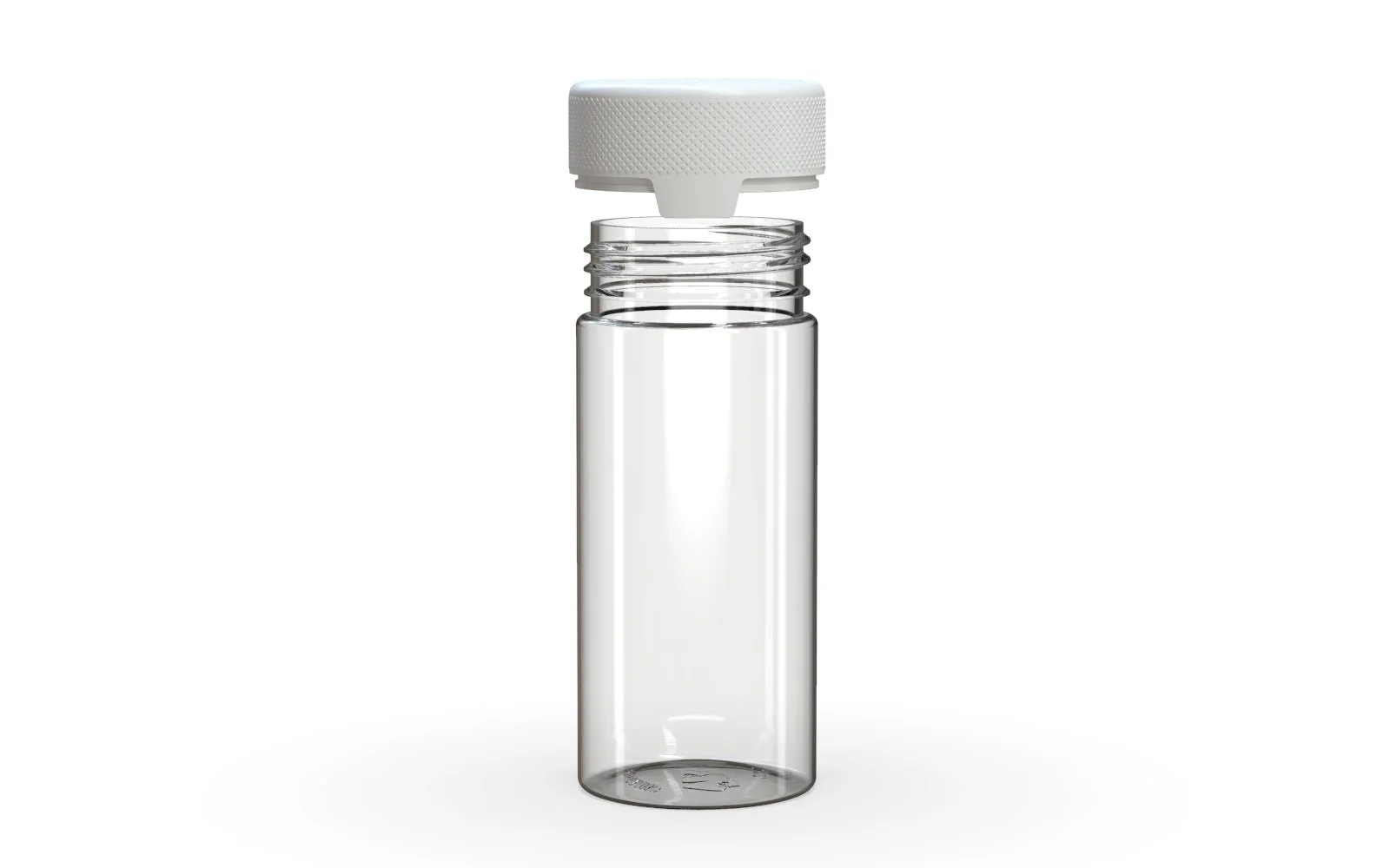 CHUBBY GORILLA | Child Resistant Clear Plastic Aviator Container w/ White Cap | 240mL - 8oz - 200 Count - Image 3