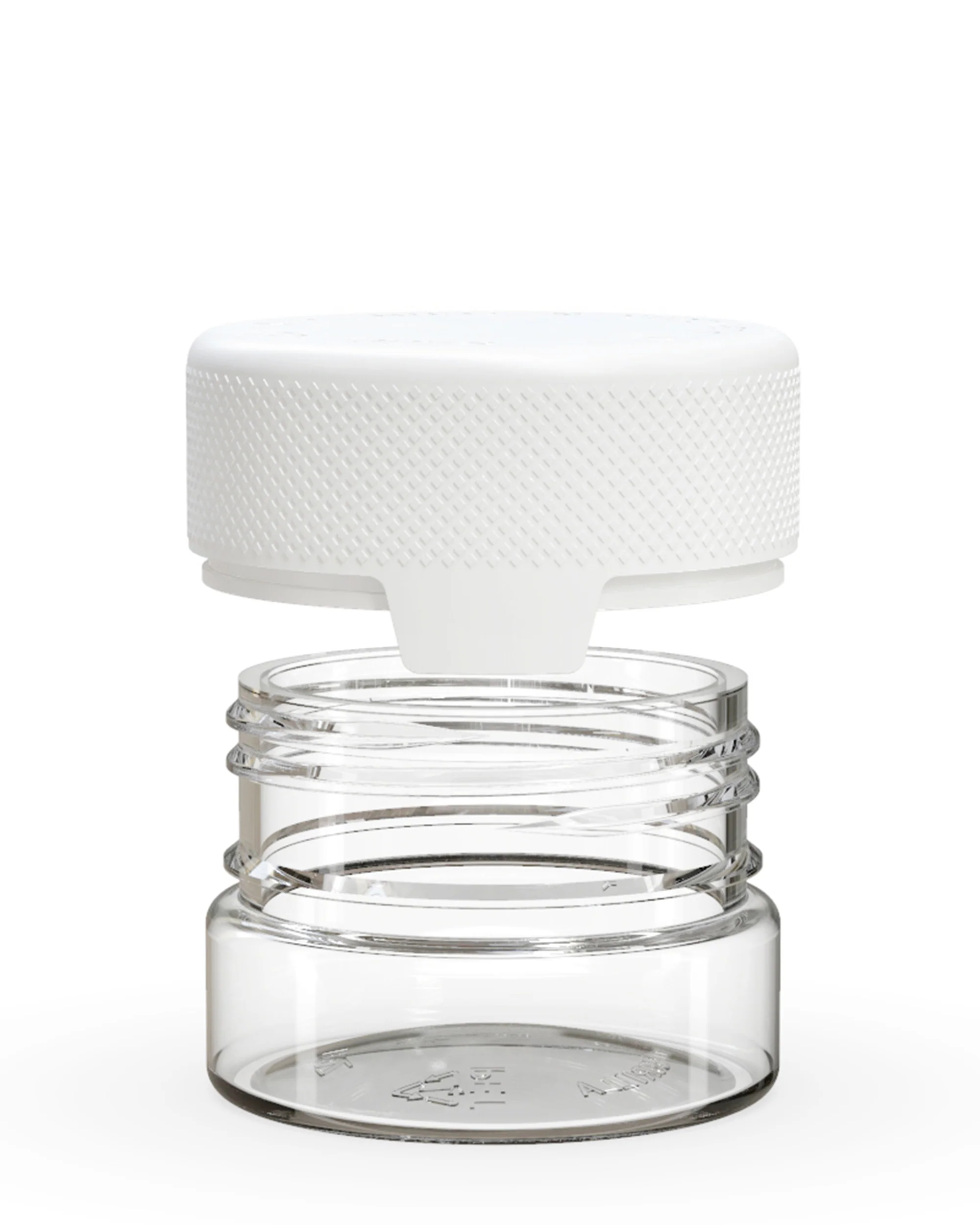 CHUBBY GORILLA | Child Resistant Clear Plastic Aviator Container w/ White Cap | 30mL - 1oz - 500 Count - Image 3