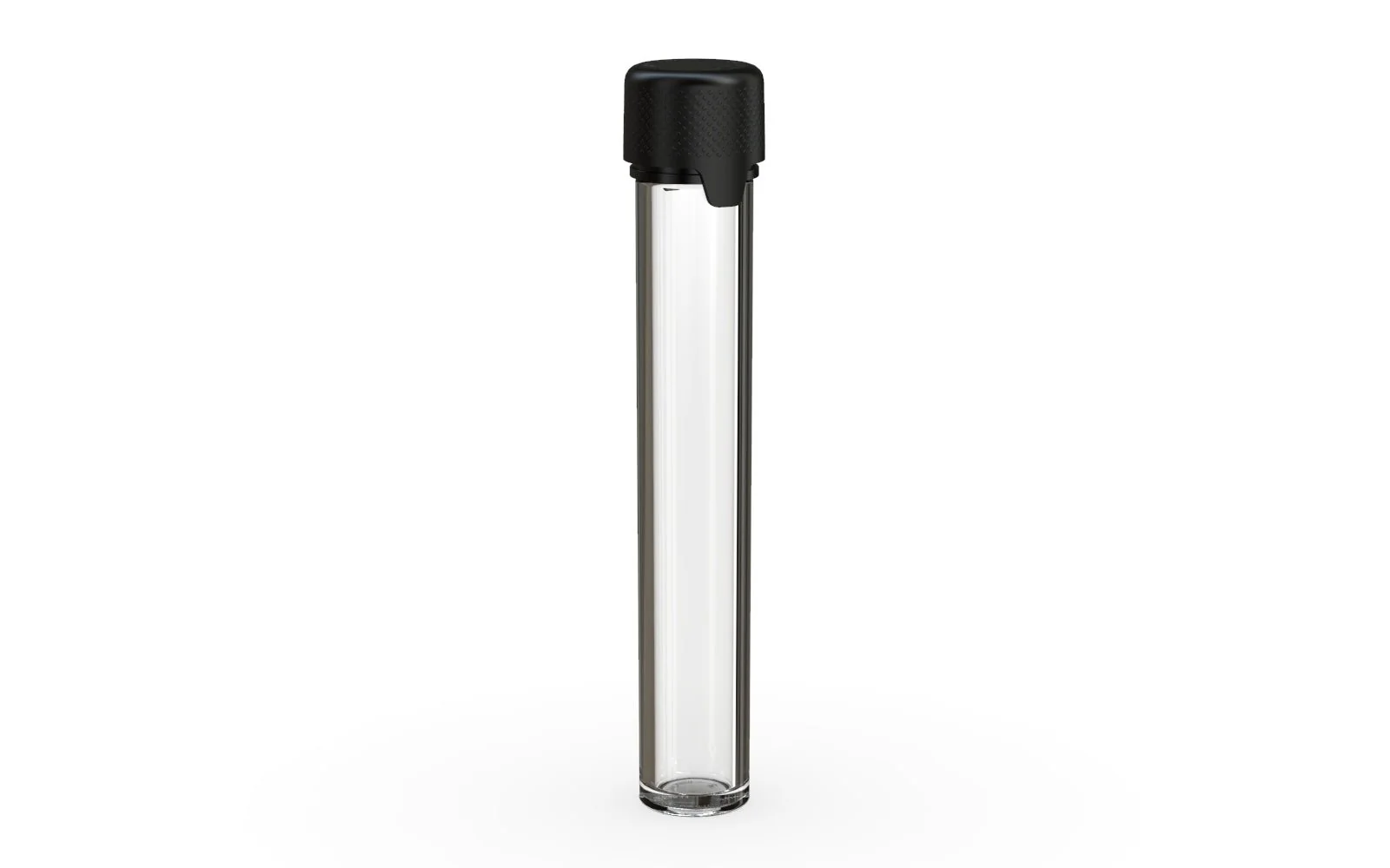 CHUBBY GORILLA | Child Resistant Clear Plastic Aviator Pre-Roll Tubes w/ Black Cap | 25mm - 115mm | Sample - Image 2