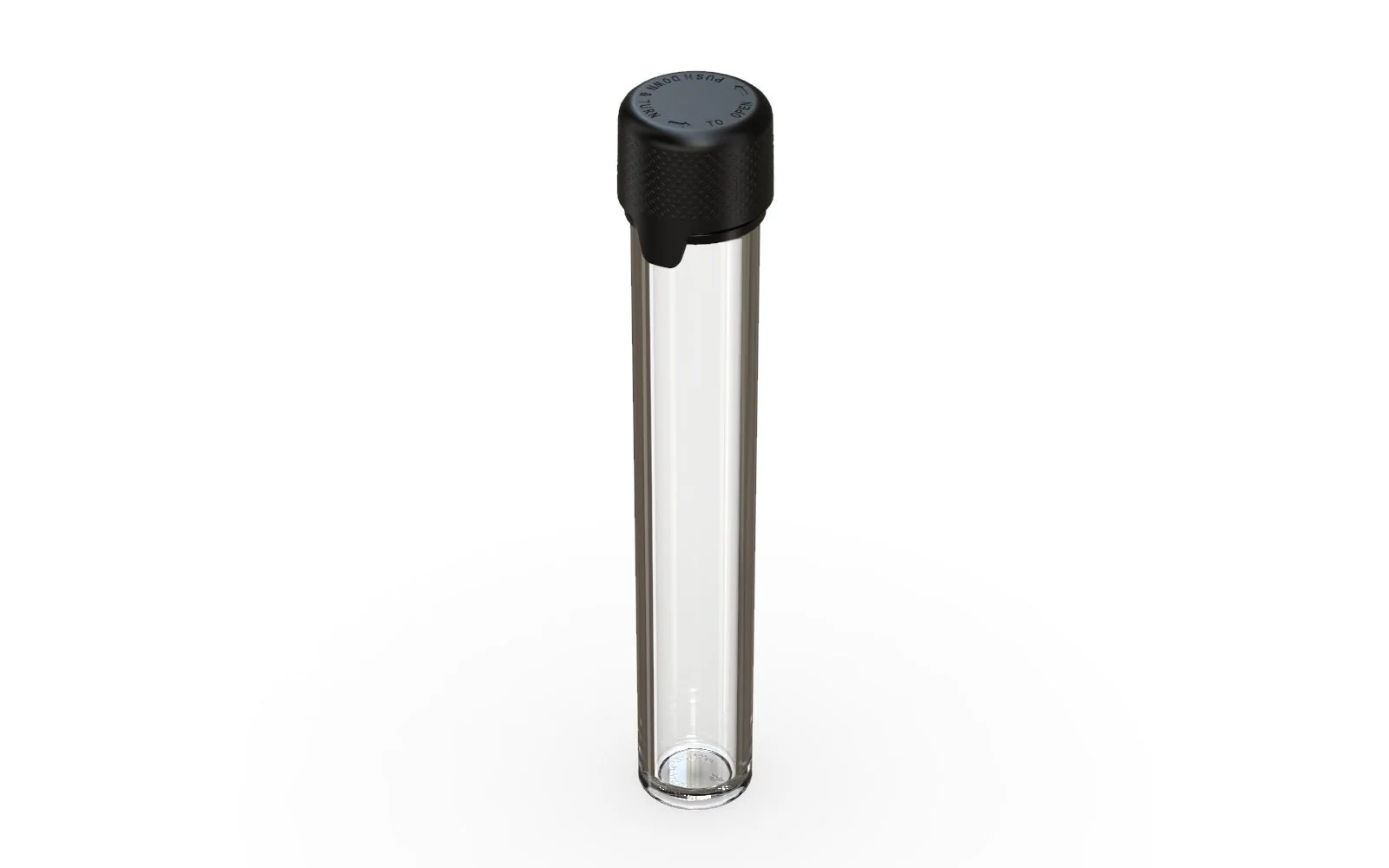 CHUBBY GORILLA | Child Resistant Clear Plastic Aviator Pre-Roll Tubes w/ Black Cap | 25mm - 115mm | Sample - Image 5