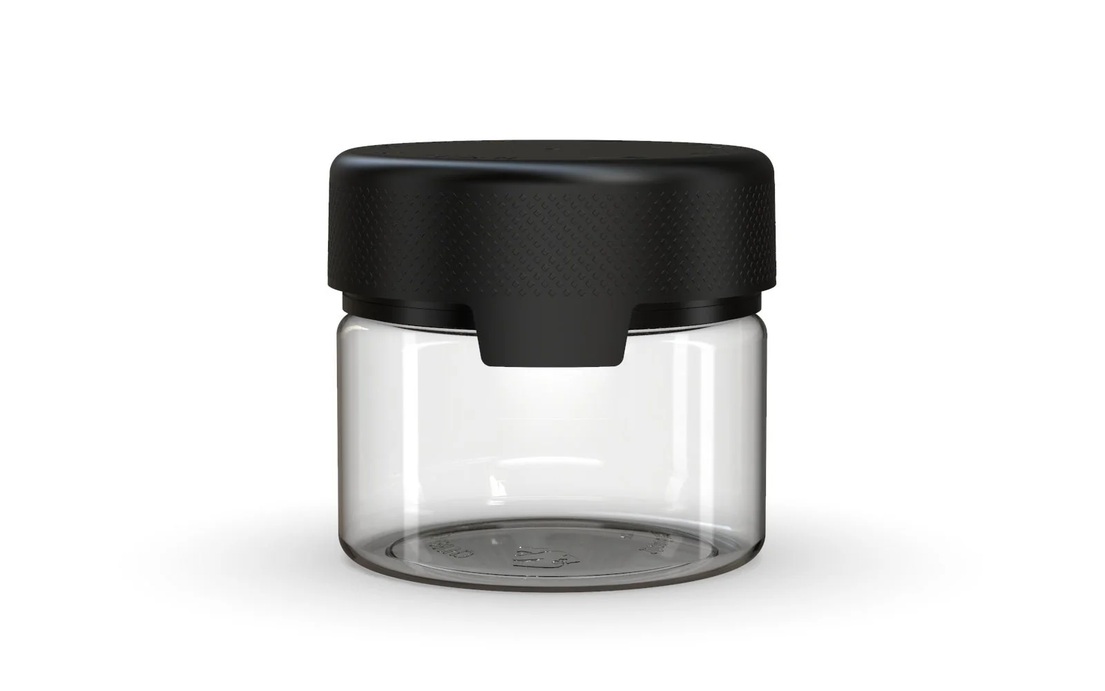 CHUBBY GORILLA | Child Resistant Clear Plastic Aviator XL Container w/ Black Cap | 300mL - 10oz - 80 Count