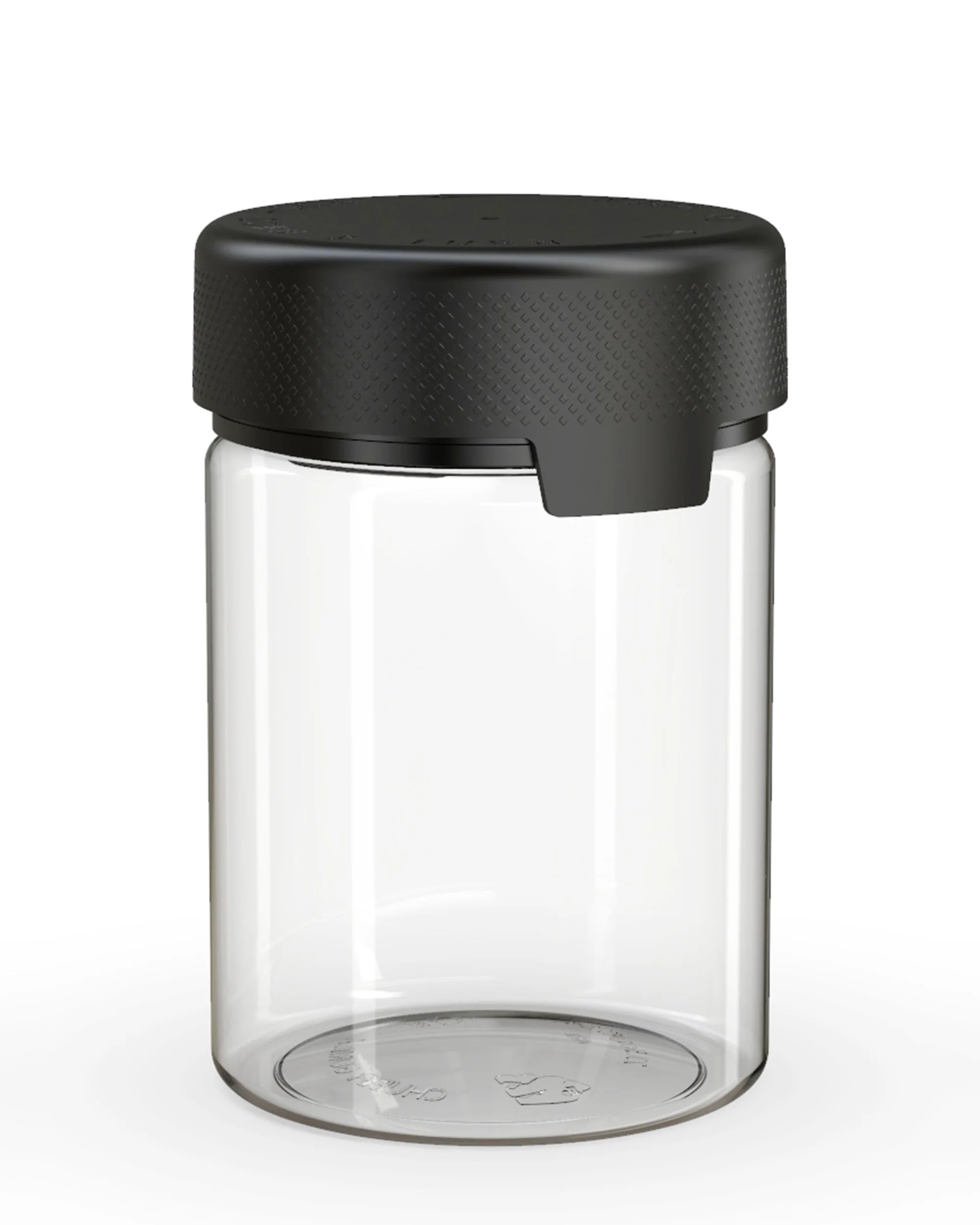 CHUBBY GORILLA | Child Resistant Clear Plastic Aviator XL Container w/ Black Cap | 625mL - 21.5oz - 40 Count - Image 2