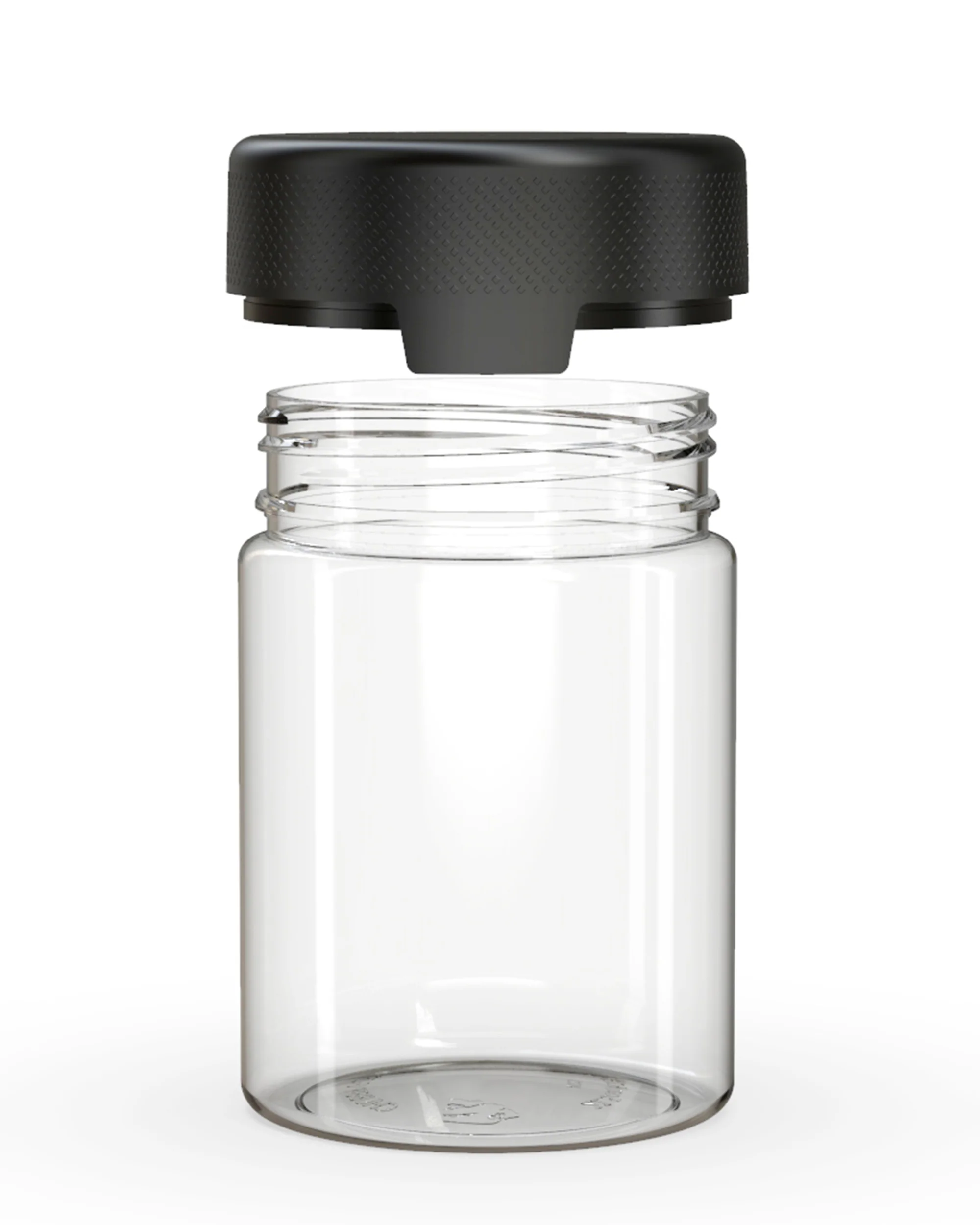 CHUBBY GORILLA | Child Resistant Clear Plastic Aviator XL Container w/ Black Cap | 625mL - 21.5oz - 40 Count - Image 3