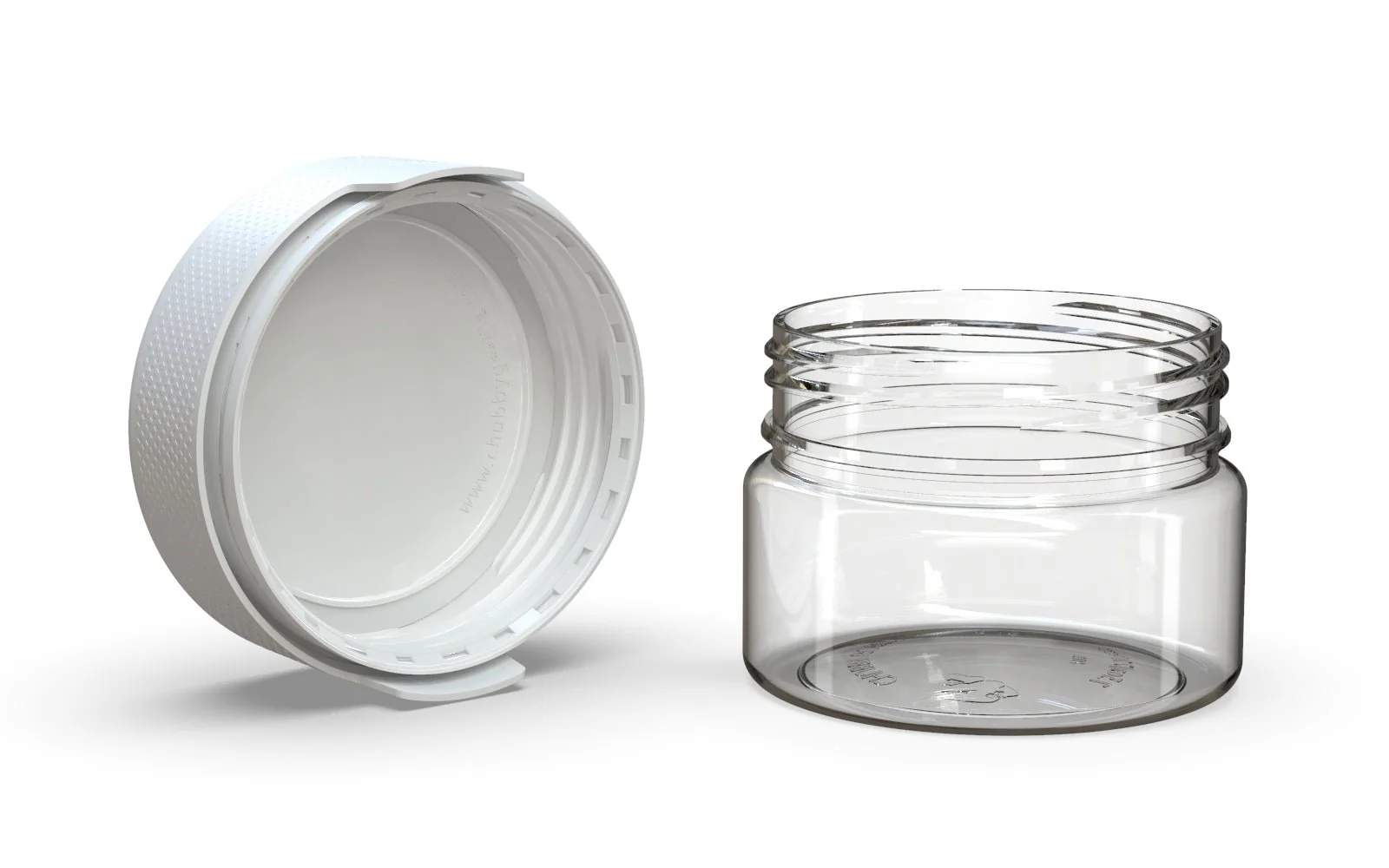 CHUBBY GORILLA | Child Resistant Clear Plastic Aviator XL Container w/ White Cap | 220mL - 7.5oz - 100 Count - Image 4