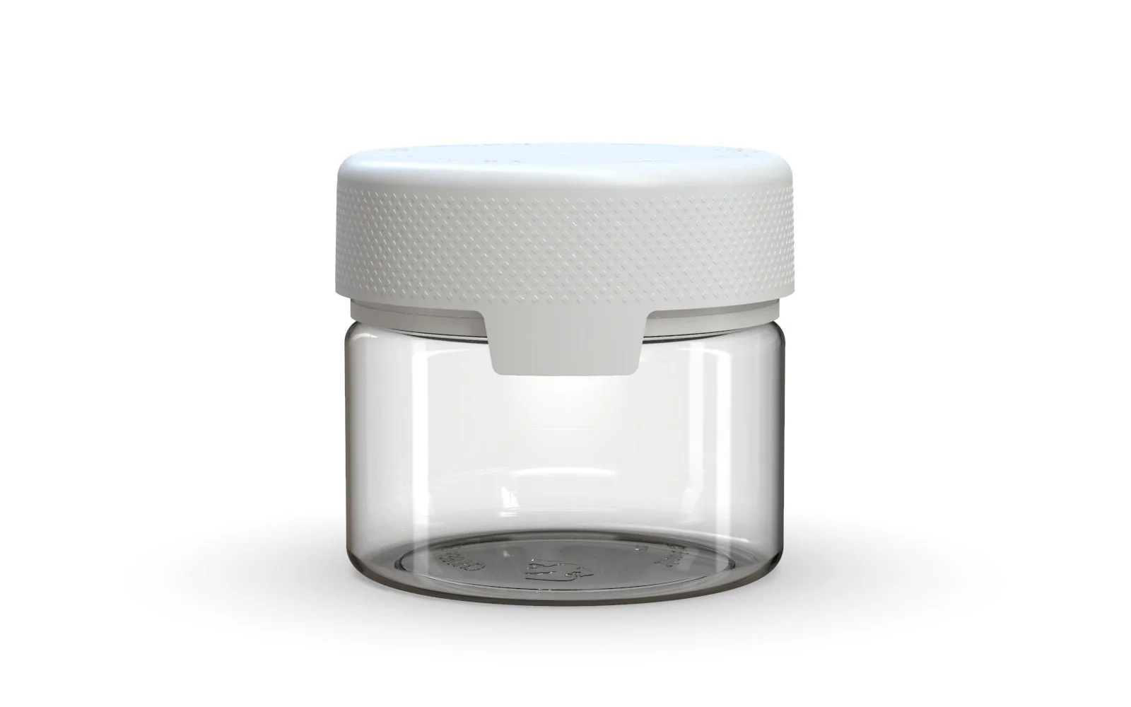 CHUBBY GORILLA | Child Resistant Clear Plastic Aviator XL Container w/ White Cap | 300mL - 10oz - 80 Count