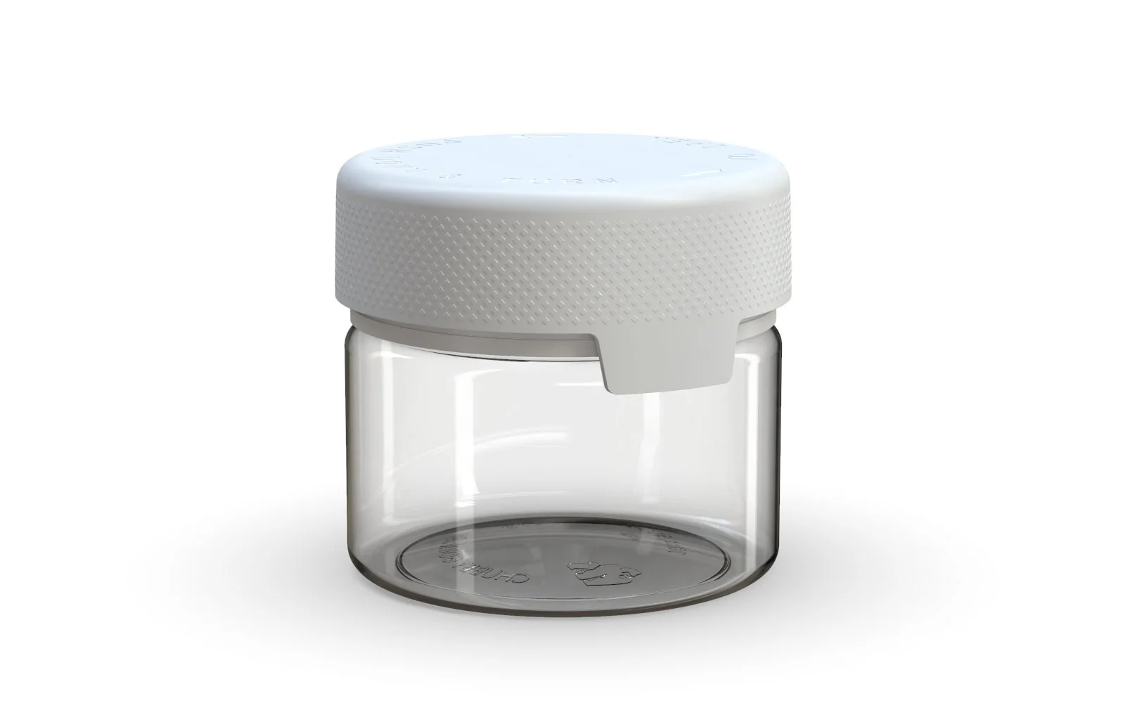 CHUBBY GORILLA | Child Resistant Clear Plastic Aviator XL Container w/ White Cap | 300mL - 10oz - 80 Count - Image 2