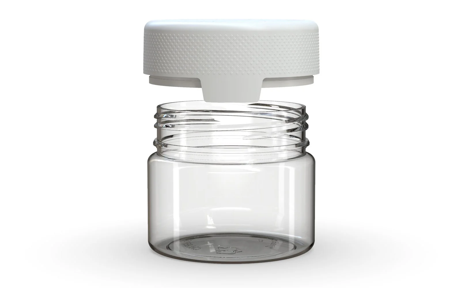 CHUBBY GORILLA | Child Resistant Clear Plastic Aviator XL Container w/ White Cap | 300mL - 10oz - 80 Count - Image 3