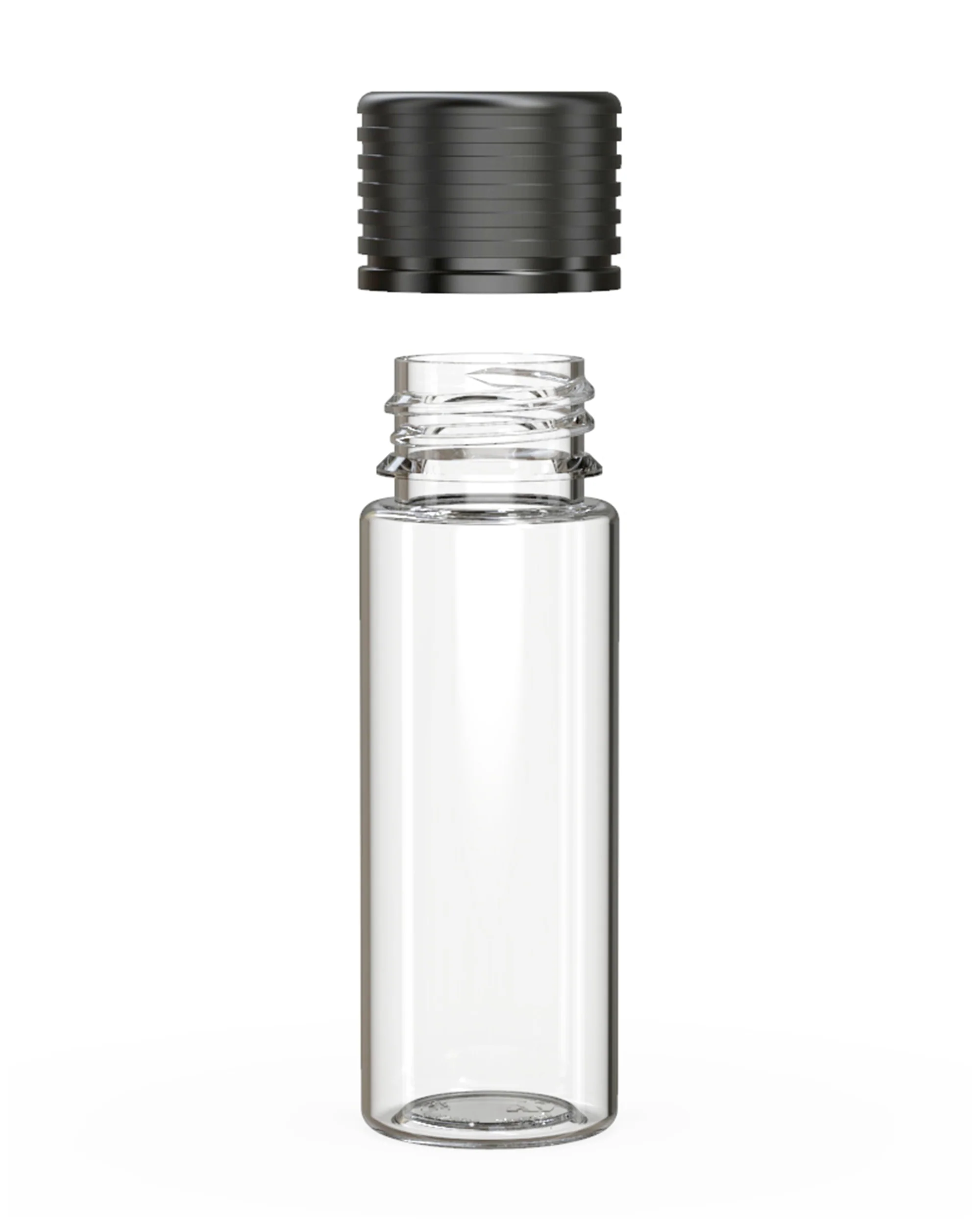 CHUBBY GORILLA | Child Resistant Clear Plastic Spiral Pre-Roll Tubes w/ Black Cap | 25mm - 65mm - 400 Count - Image 3