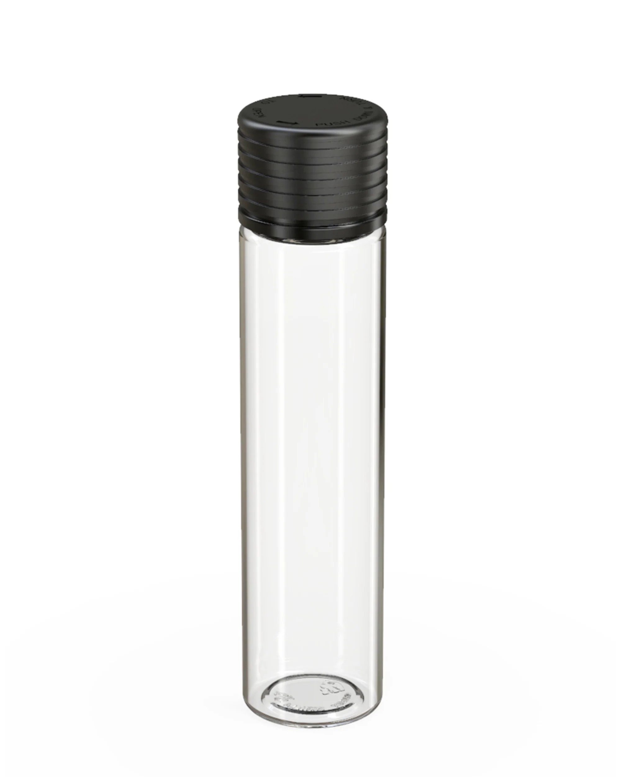 CHUBBY GORILLA | Child Resistant Clear Plastic Spiral Pre-Roll Tubes w/ Black Cap | 25mm - 95mm - 300 Count - Image 2