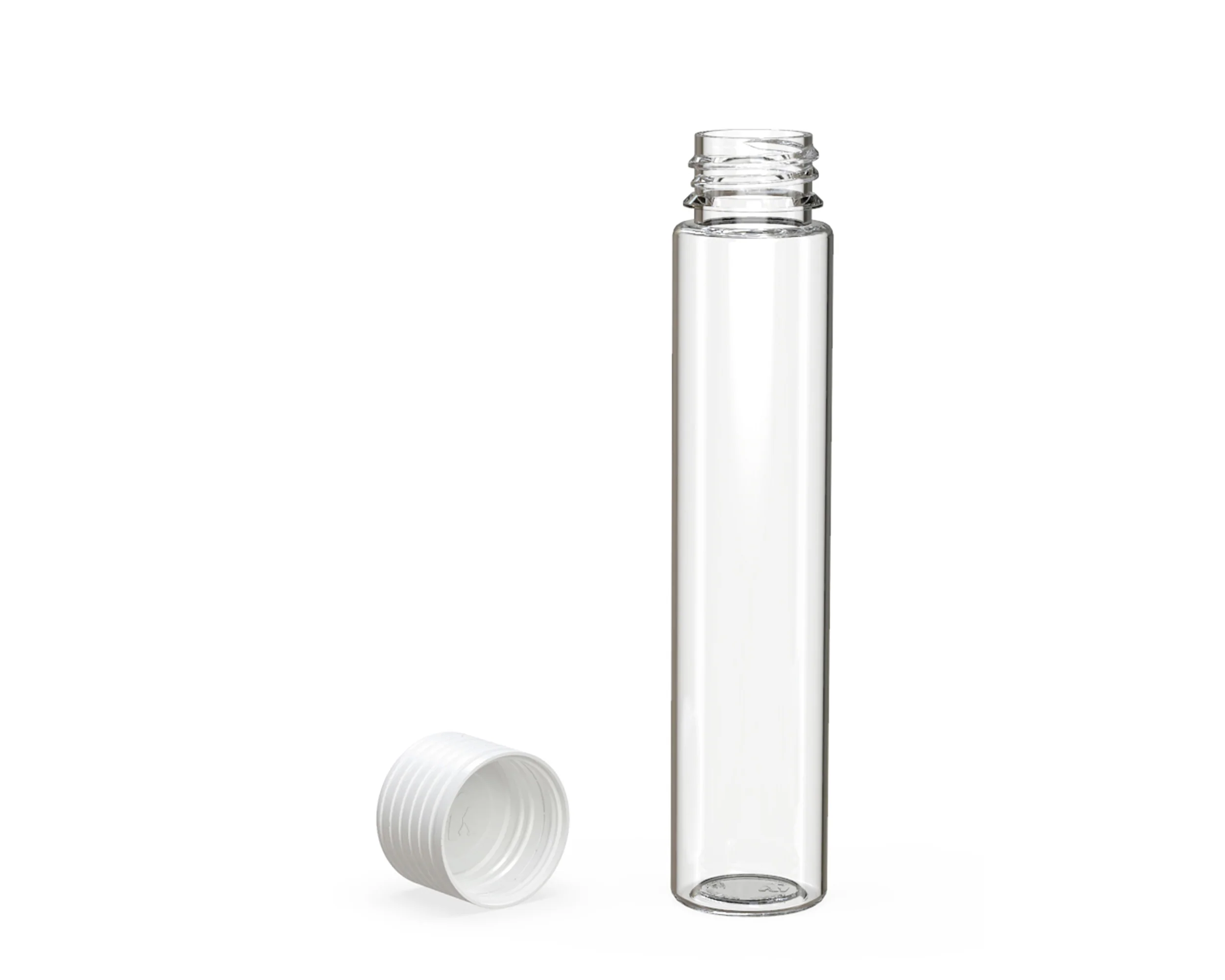 CHUBBY GORILLA | Child Resistant Clear Plastic Spiral Pre-Roll Tubes w/ White Cap | 25mm - 115mm - 200 Count - Image 4