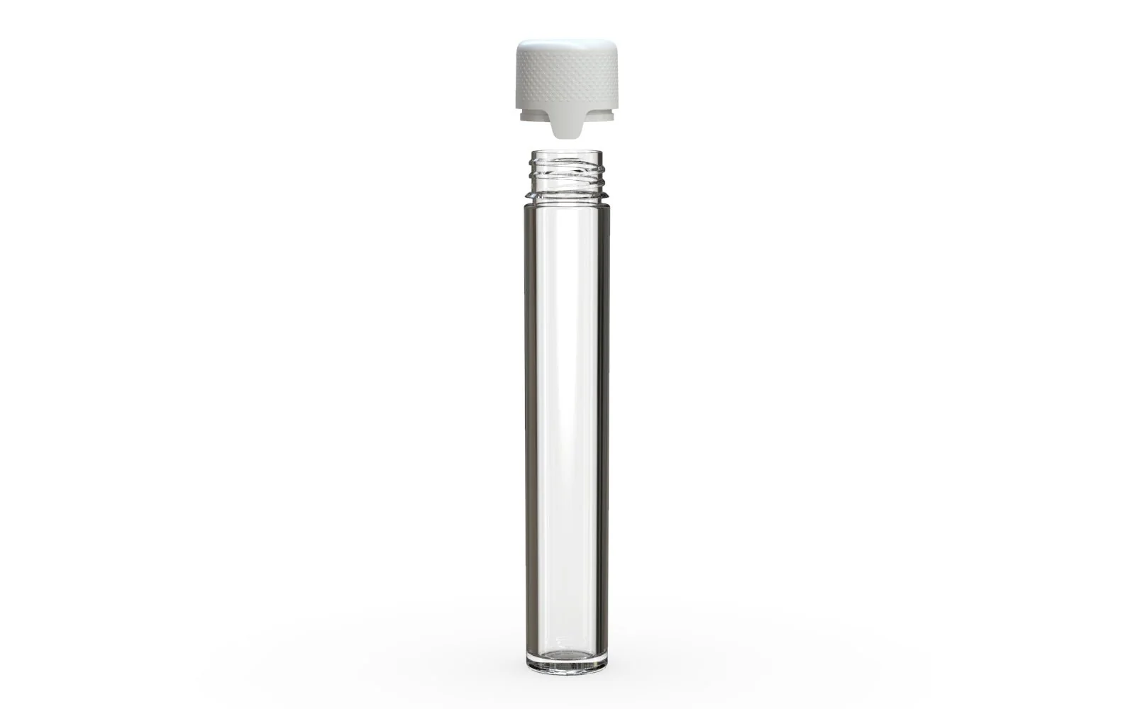 CHUBBY GORILLA | Child Resistant Clear Plastic Aviator Pre-Roll Tubes w/ White Cap | 25mm - 115mm - 400 Count - Image 3