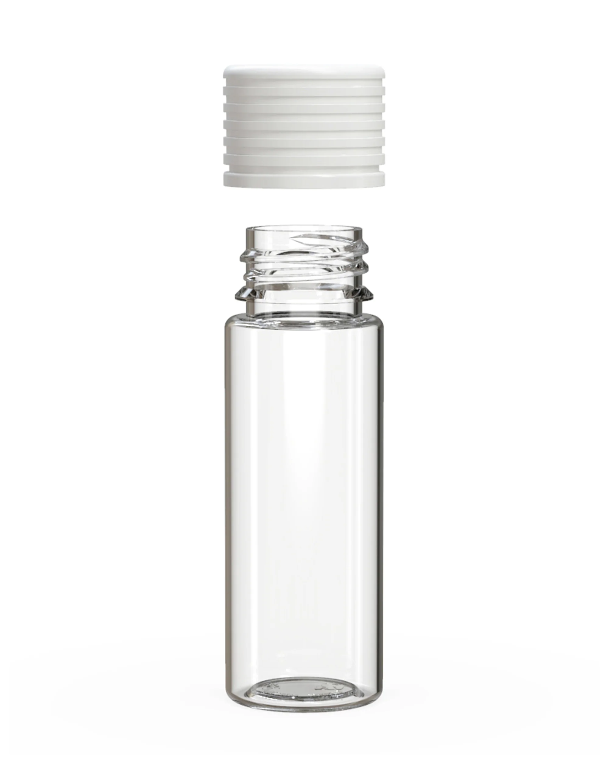 CHUBBY GORILLA | Child Resistant Clear Plastic Spiral Pre-Roll Tubes w/ White Cap | 25mm - 65mm - 400 Count - Image 3