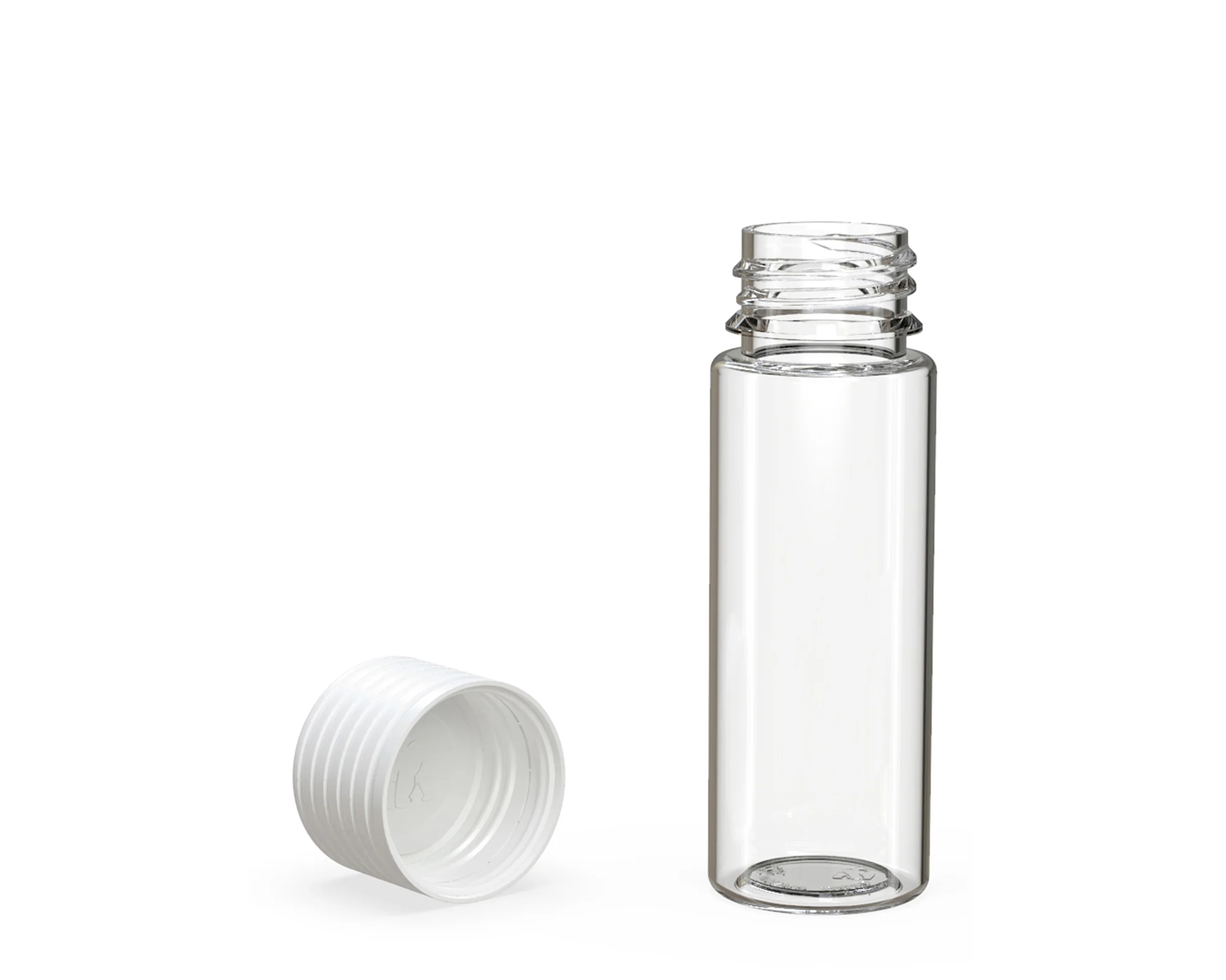 CHUBBY GORILLA | Child Resistant Clear Plastic Spiral Pre-Roll Tubes w/ White Cap | 25mm - 65mm - 400 Count - Image 4