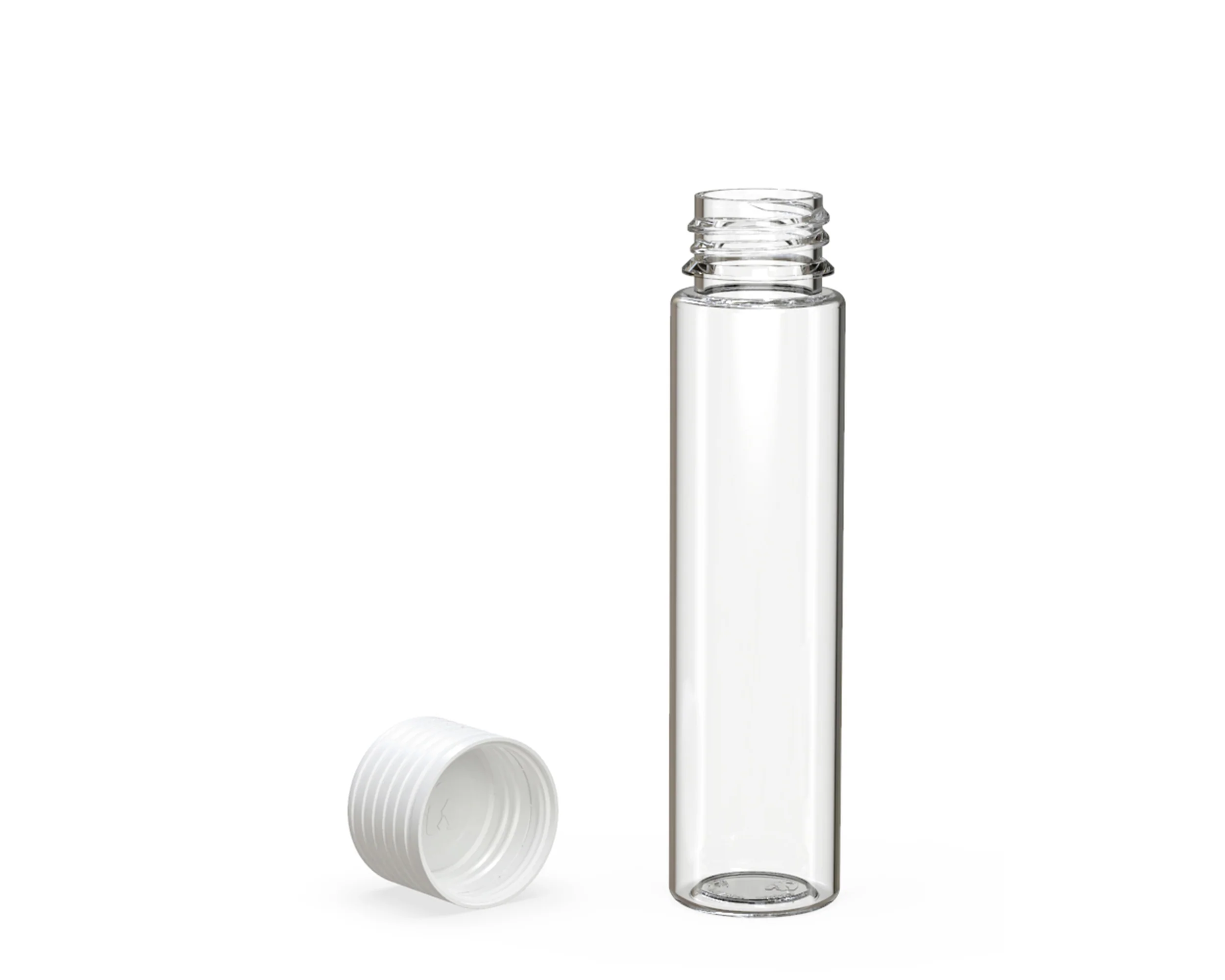 CHUBBY GORILLA | Child Resistant Clear Plastic Spiral Pre-Roll Tubes w/ White Cap | 25mm - 95mm - 300 Count - Image 4