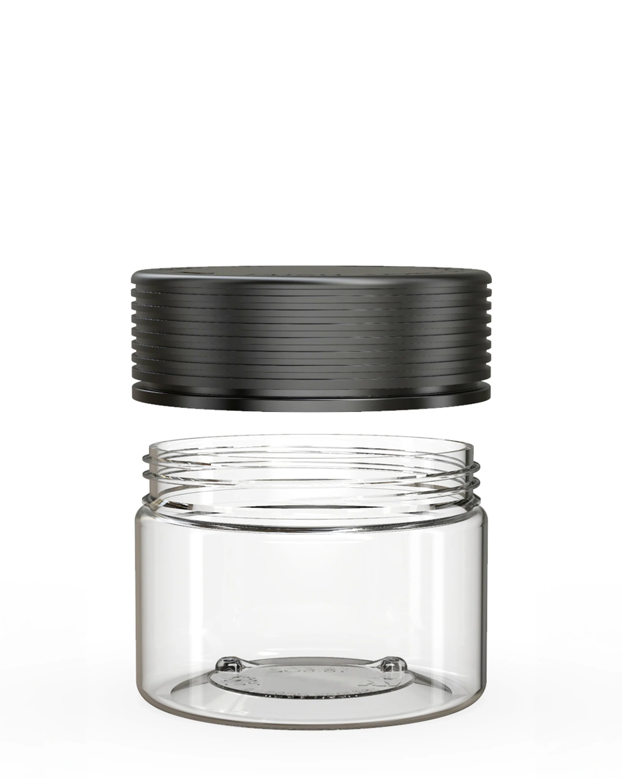 CHUBBY GORILLA | Child Resistant Clear Plastic Spiral XL Jar w/ Black Cap | 92.5mm - 10oz - 80 Count - Image 3