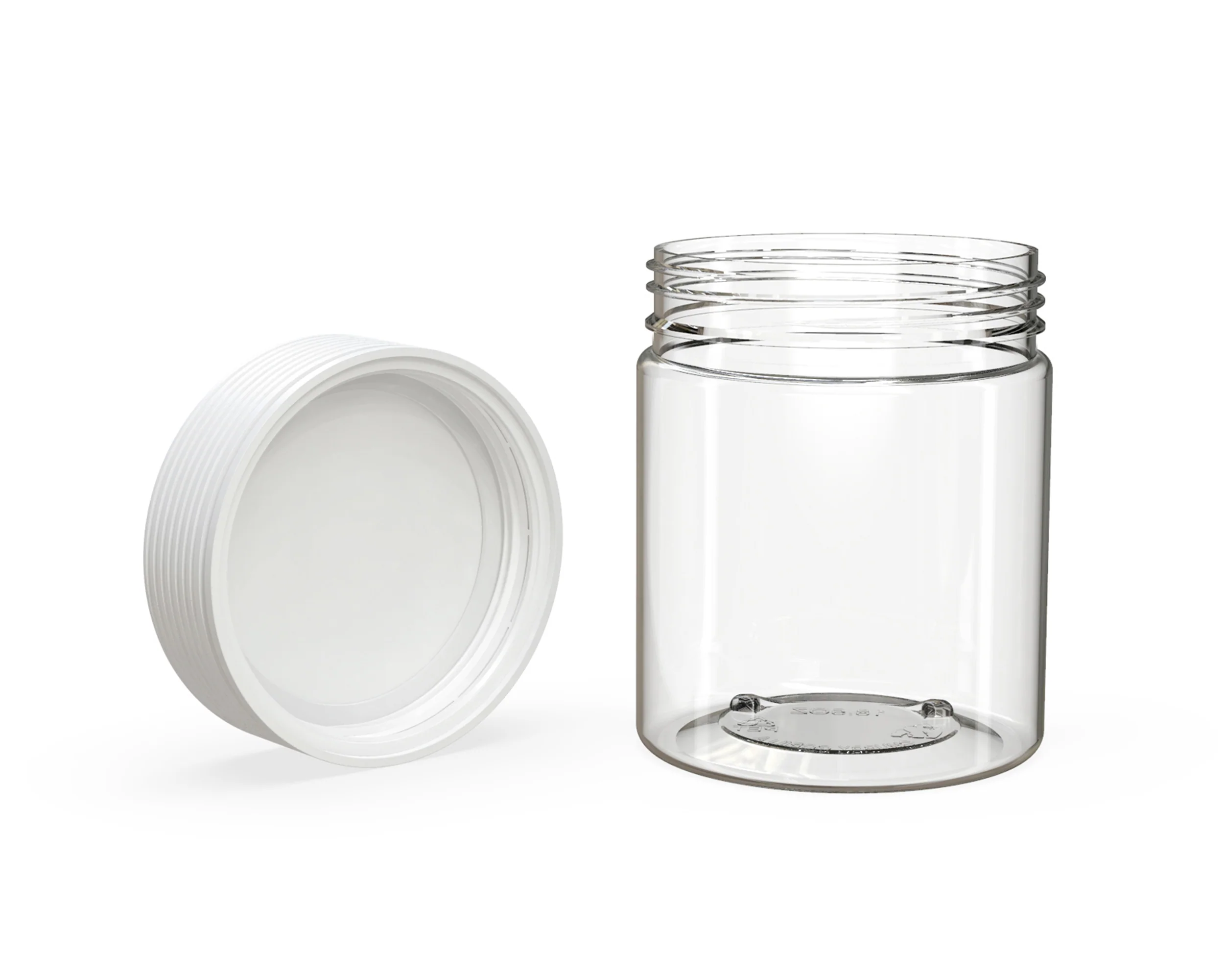 CHUBBY GORILLA | Child Resistant Clear Plastic Spiral XL Jar w/ White Cap | 92.5mm - 18.5oz - 60 Count - Image 4