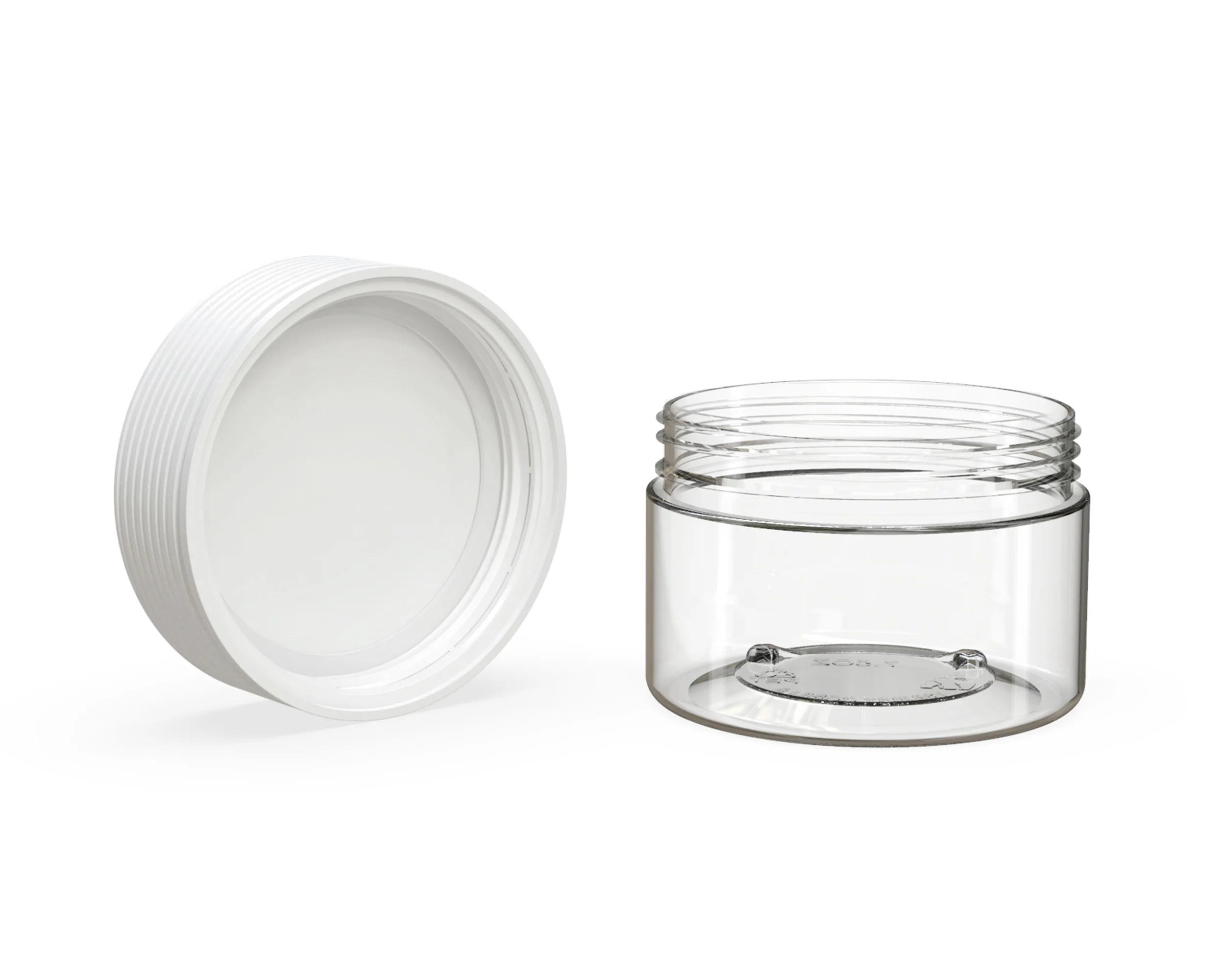 CHUBBY GORILLA | Child Resistant Clear Plastic Spiral XL Jar w/ White Cap | 92.5mm - 7.5oz - 100 Count - Image 4